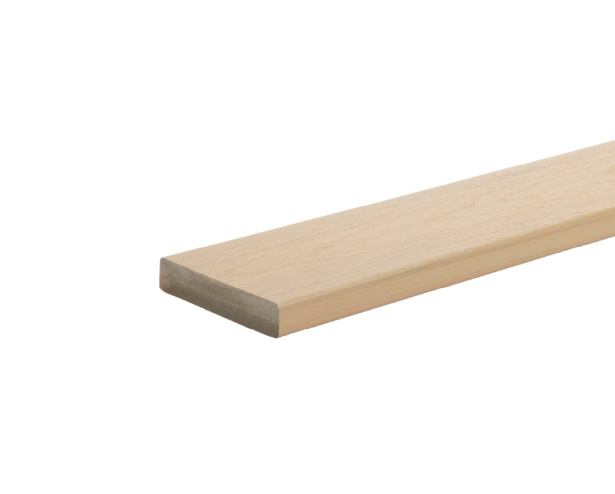 TimberTech ADB15512TWH Harvest+ 5/4-in x 6-in x 12-ft Toasted Wheat Square PVC Deck board