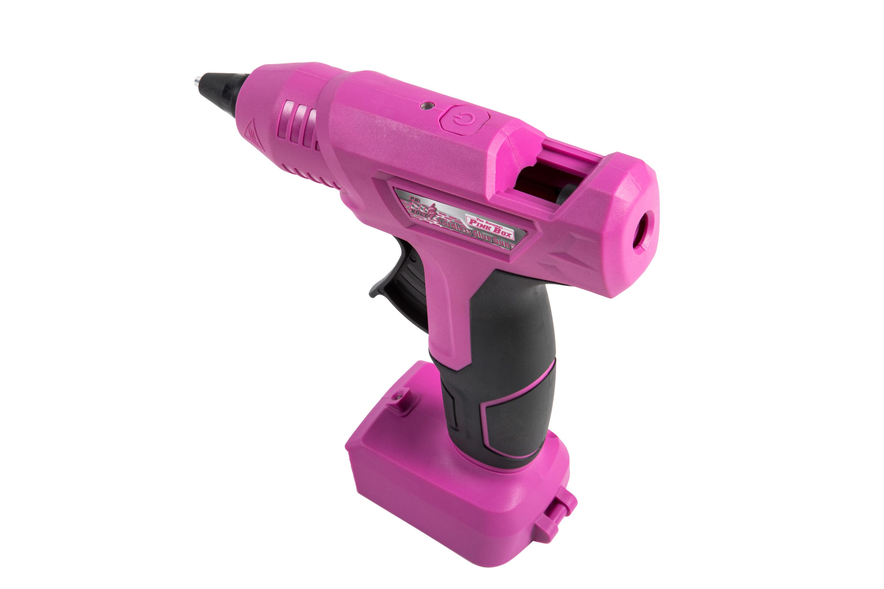 The Original Pink Box Pb20vglg_2ah_chrgr 20 Volt Lithium-Ion Cordless Glue Gun with Battery and 10 Quanity 11M Glue Sticks