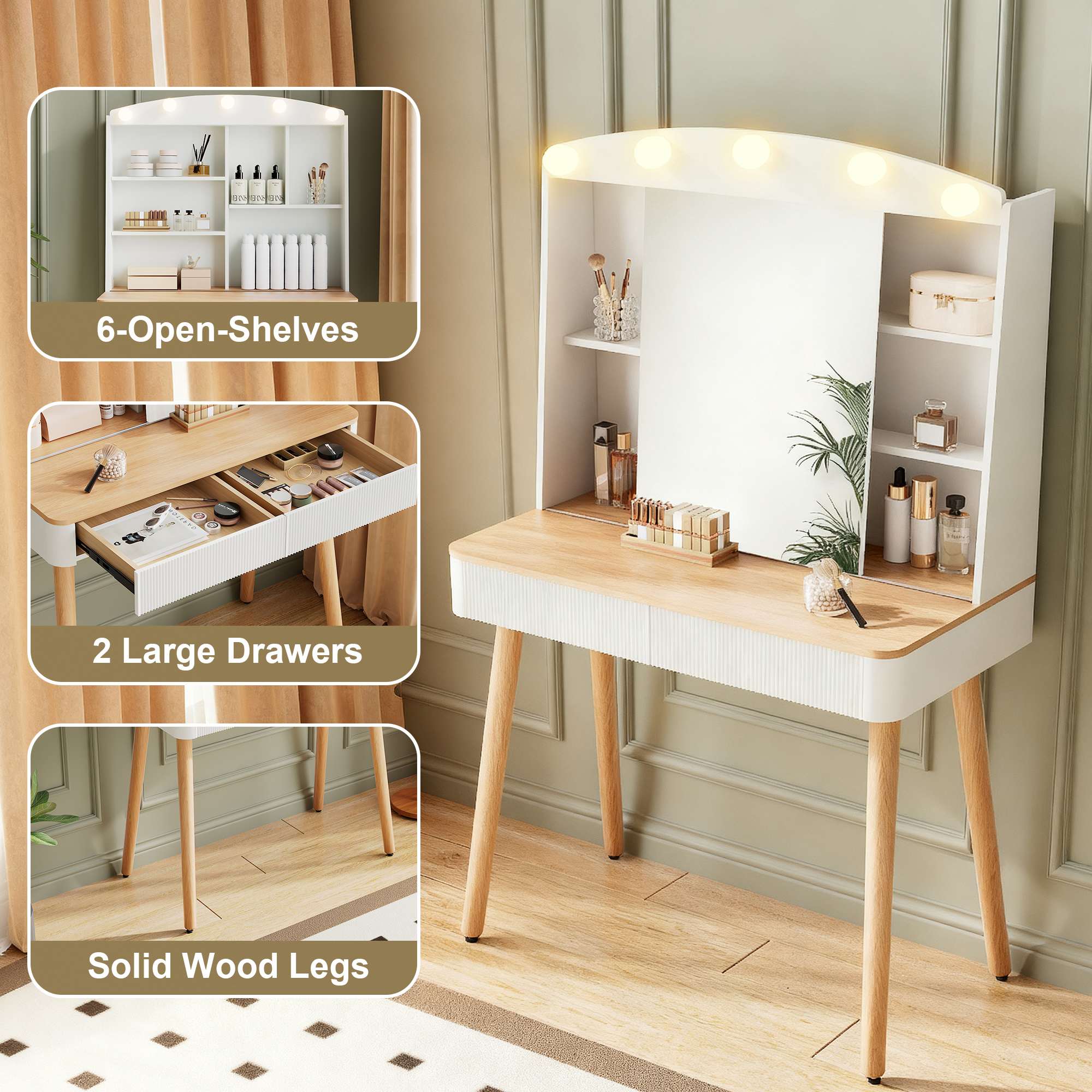 Choco Moon 5392265547556 Bedroom-Vanities - View #4