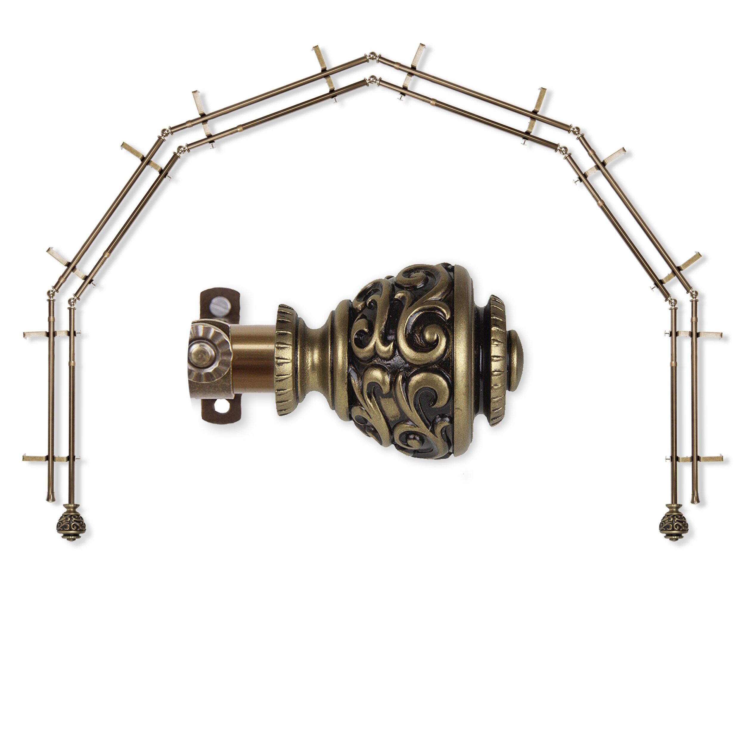 Hart & Harlow L-6BAY-89-4D Curtain-Rods - View #2