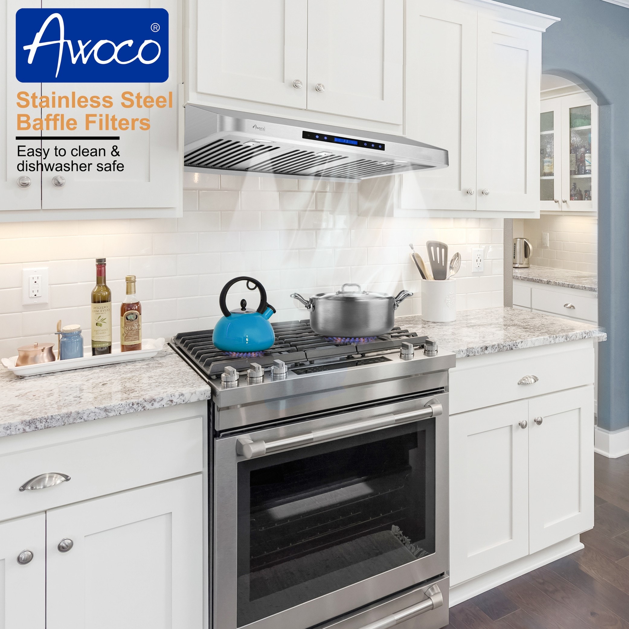 Awoco RH-S10-30S Undercabinet-Range-Hoods - View #5