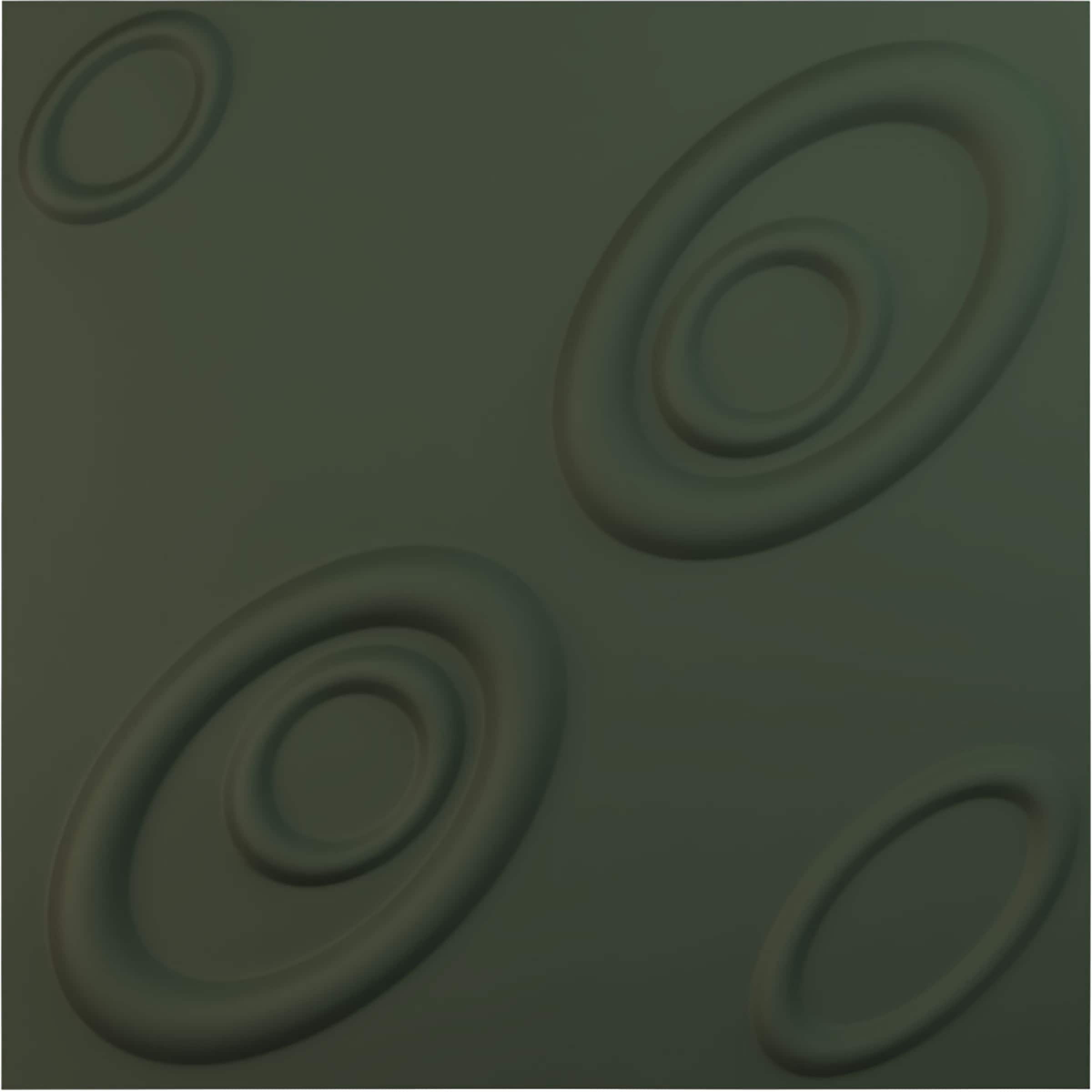 Ekena Millwork WP20X20MAGHC-CASE-12 19-5/8-in x 19-5/8-in Embossed Paintable/Stainable Green PVC Wall Panel ( 12 -Pack, Covers 32.04-sq ft )