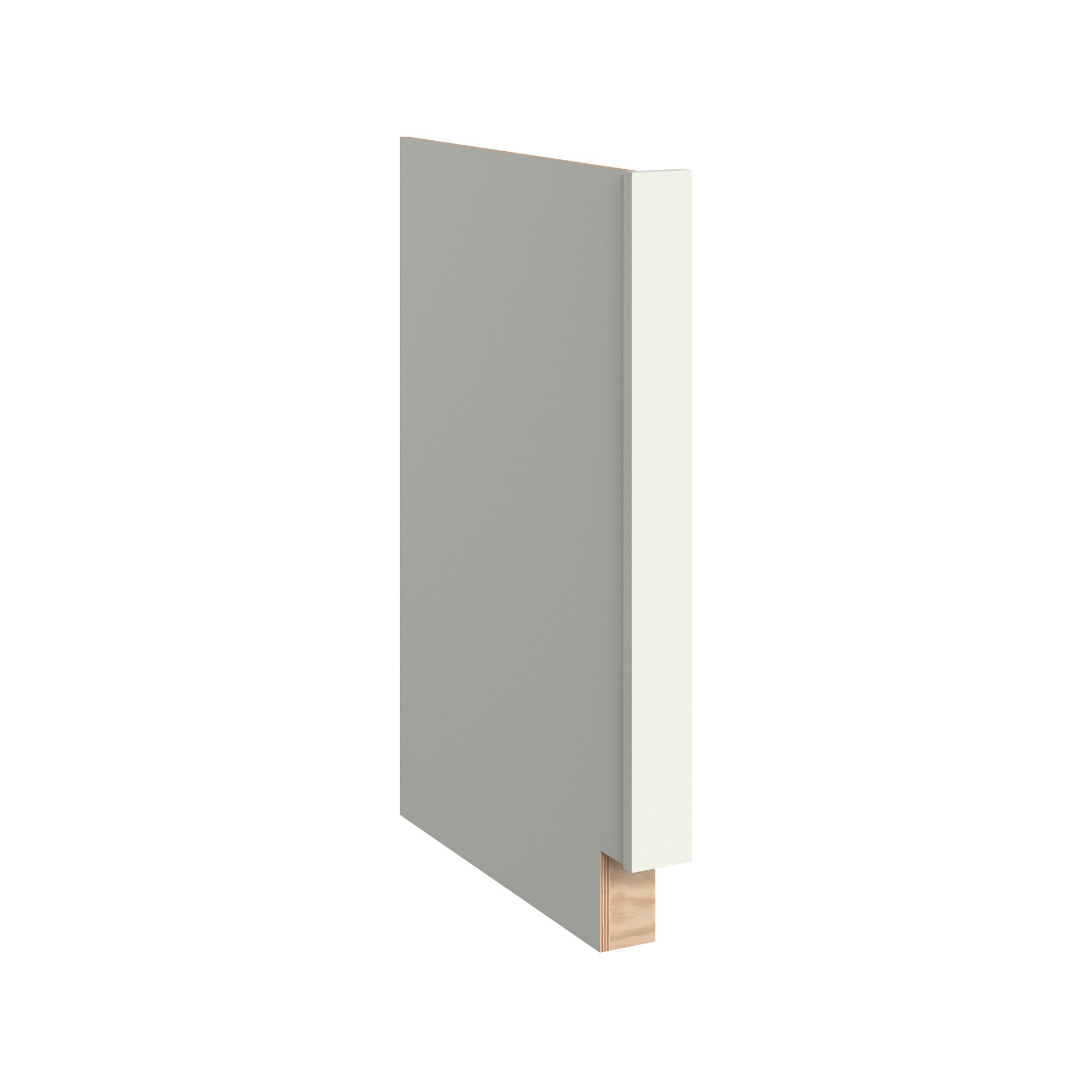 KraftMaid Momentum BEP3LG71 Deveron Cabinet End Panel 3-in W x 34.5-in H x 24-in D Dove White Painted (Base Cabinet End Panel)