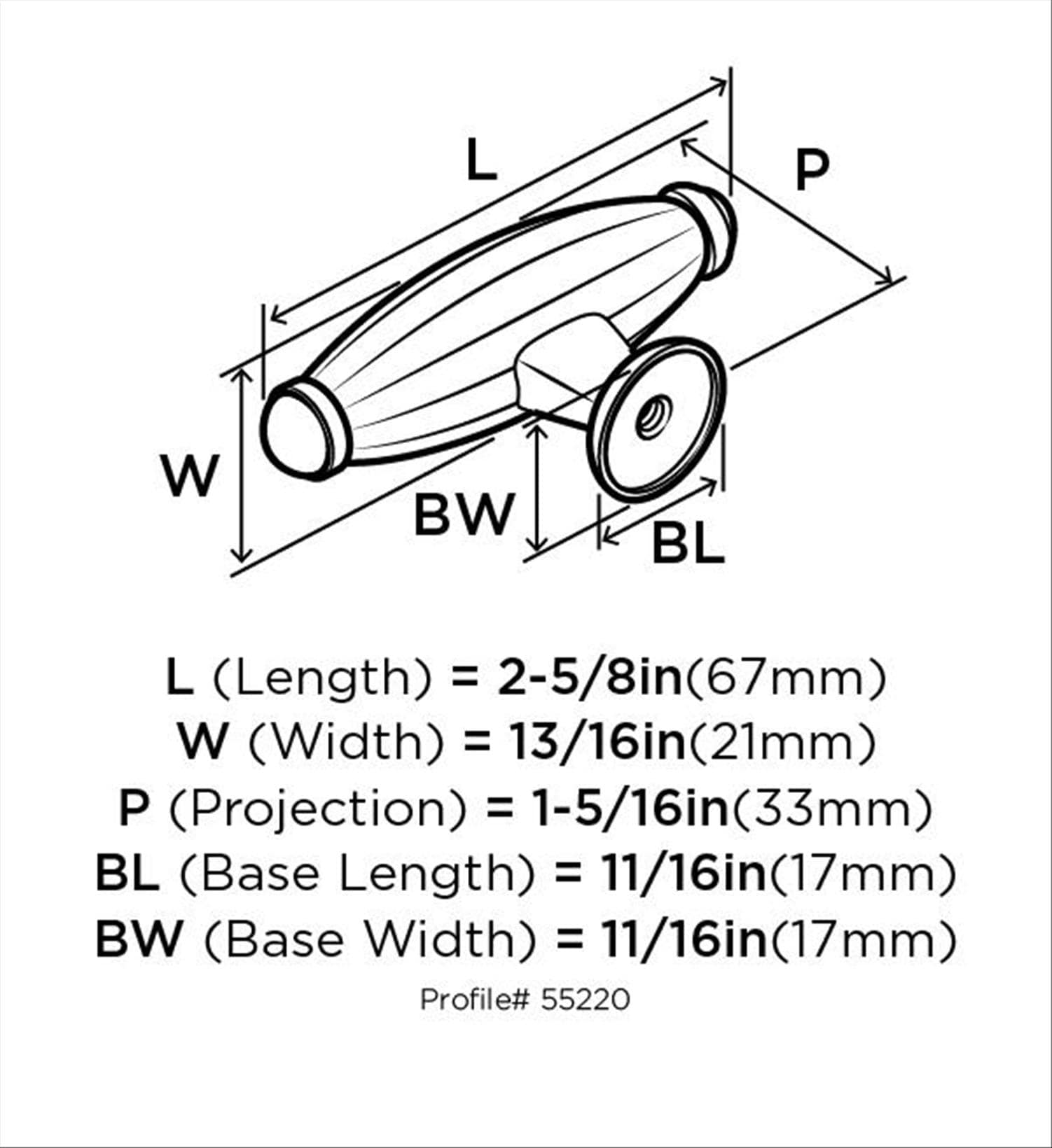 Amerock BP55220WN Cabinet-Knobs - View #2