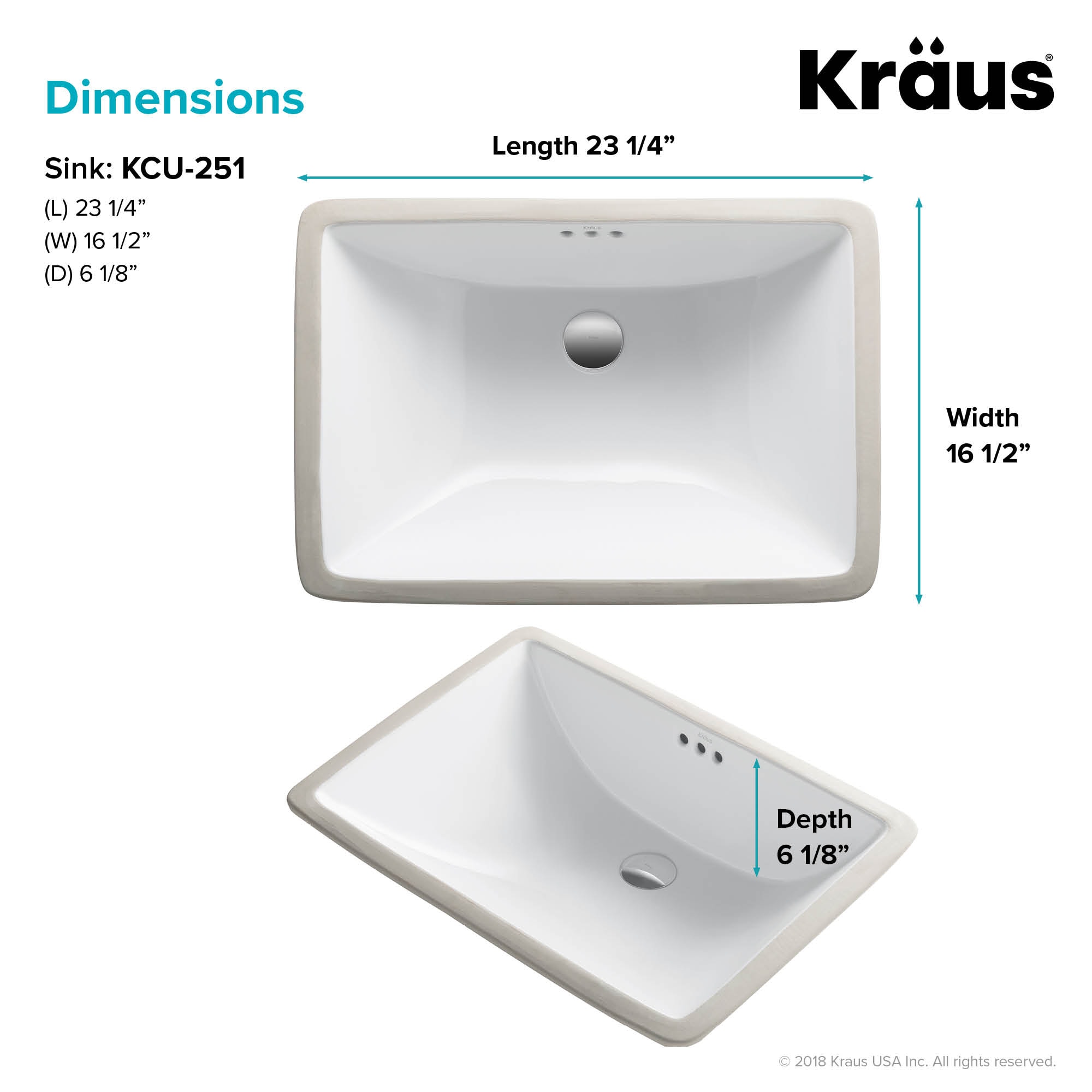 Kraus KCU-251 Bath-Sink - View #6