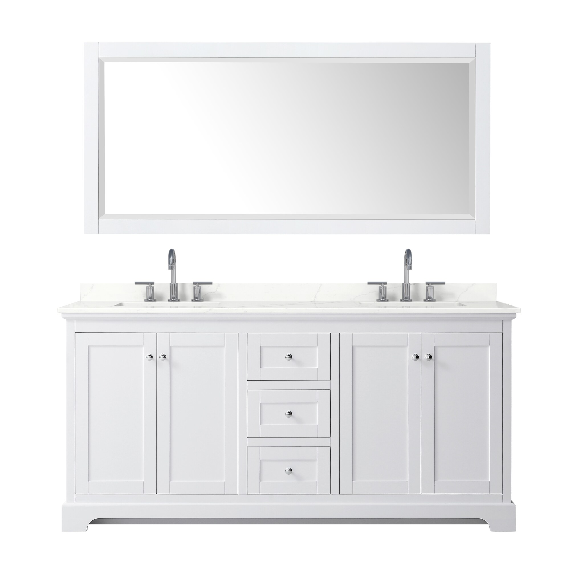 Wyndham Collection WCV232372DWHGTUS3M70 Bath-Vanity-Combo - View #2