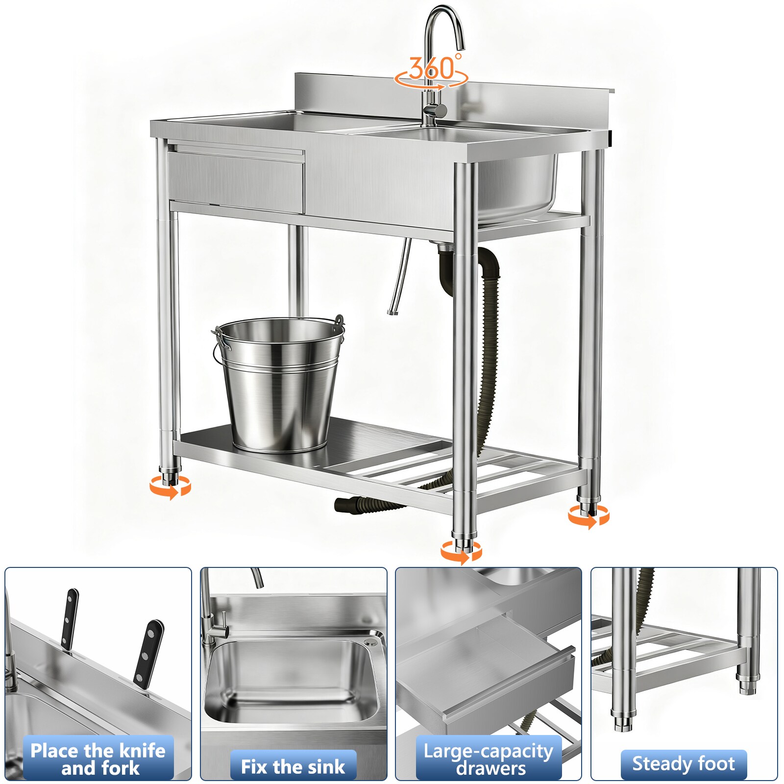 Siavonce XHP371785 Grill-Carts-Grill-Stands - View #7
