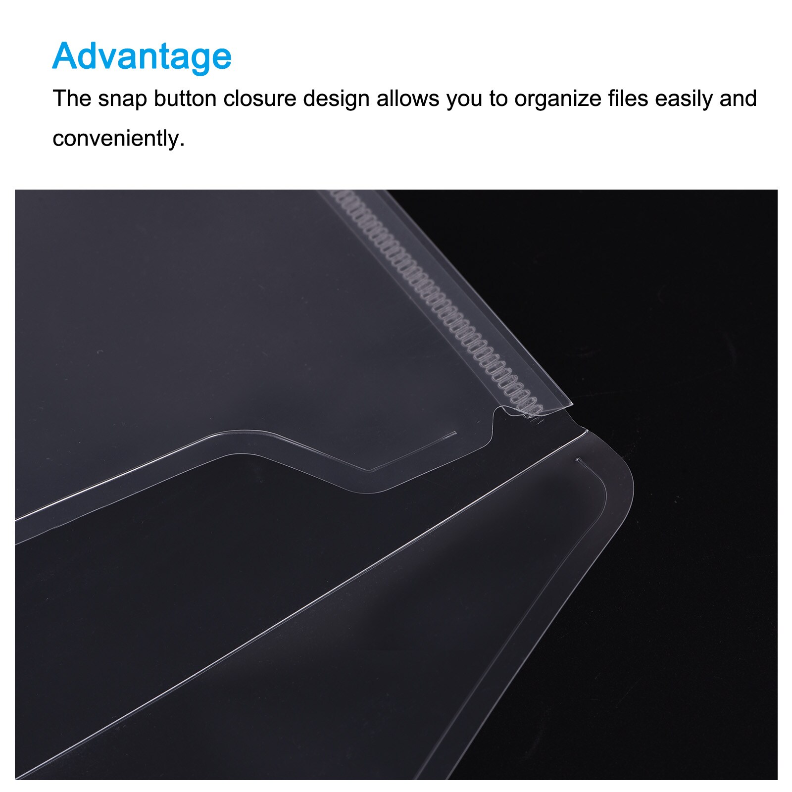 Unique Bargains File Folders A4 Size Plastic Envelopes Document ...