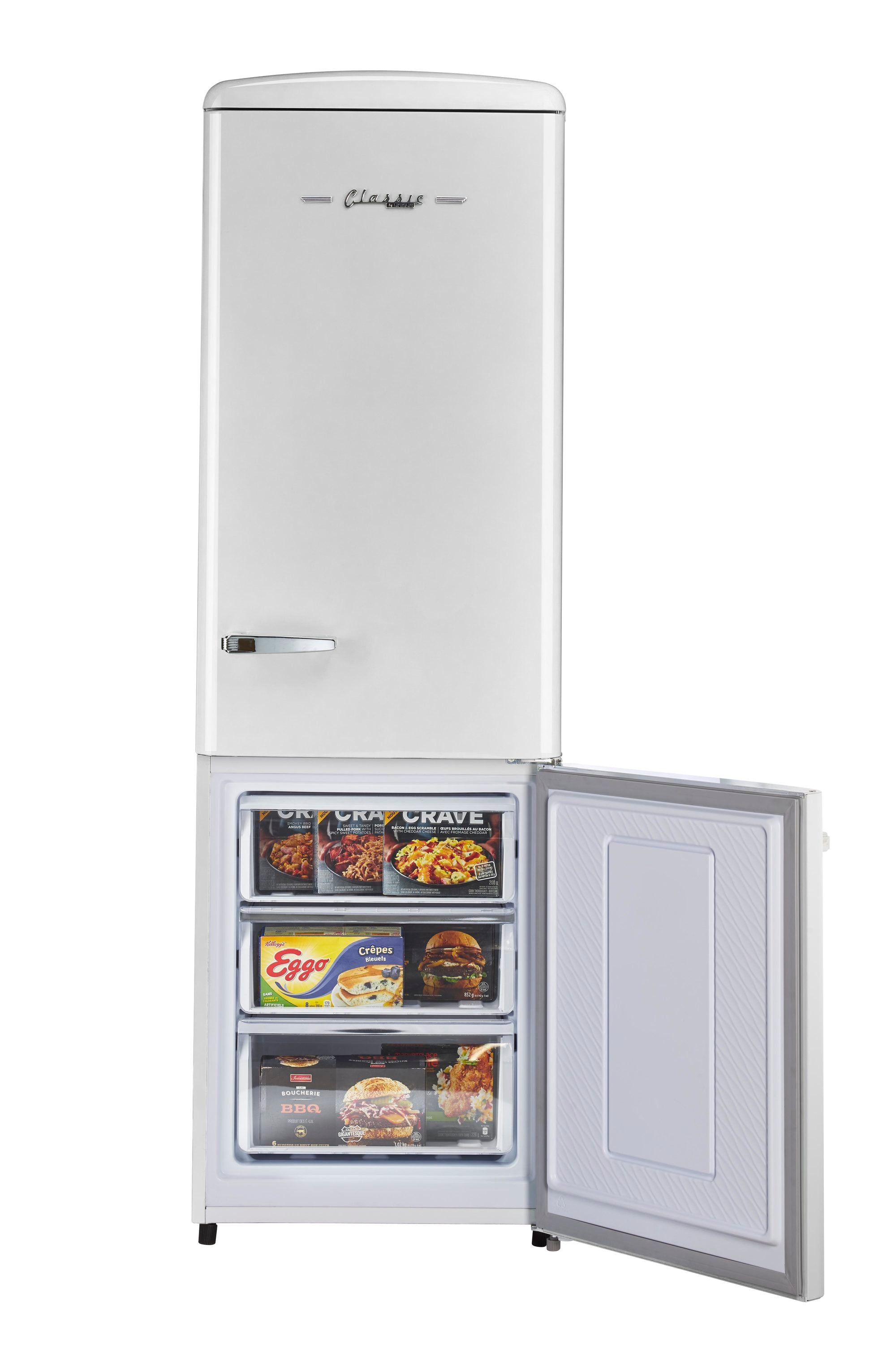 12 cu. ft. Retro Frost Free Top Freezer Refrigerator in White