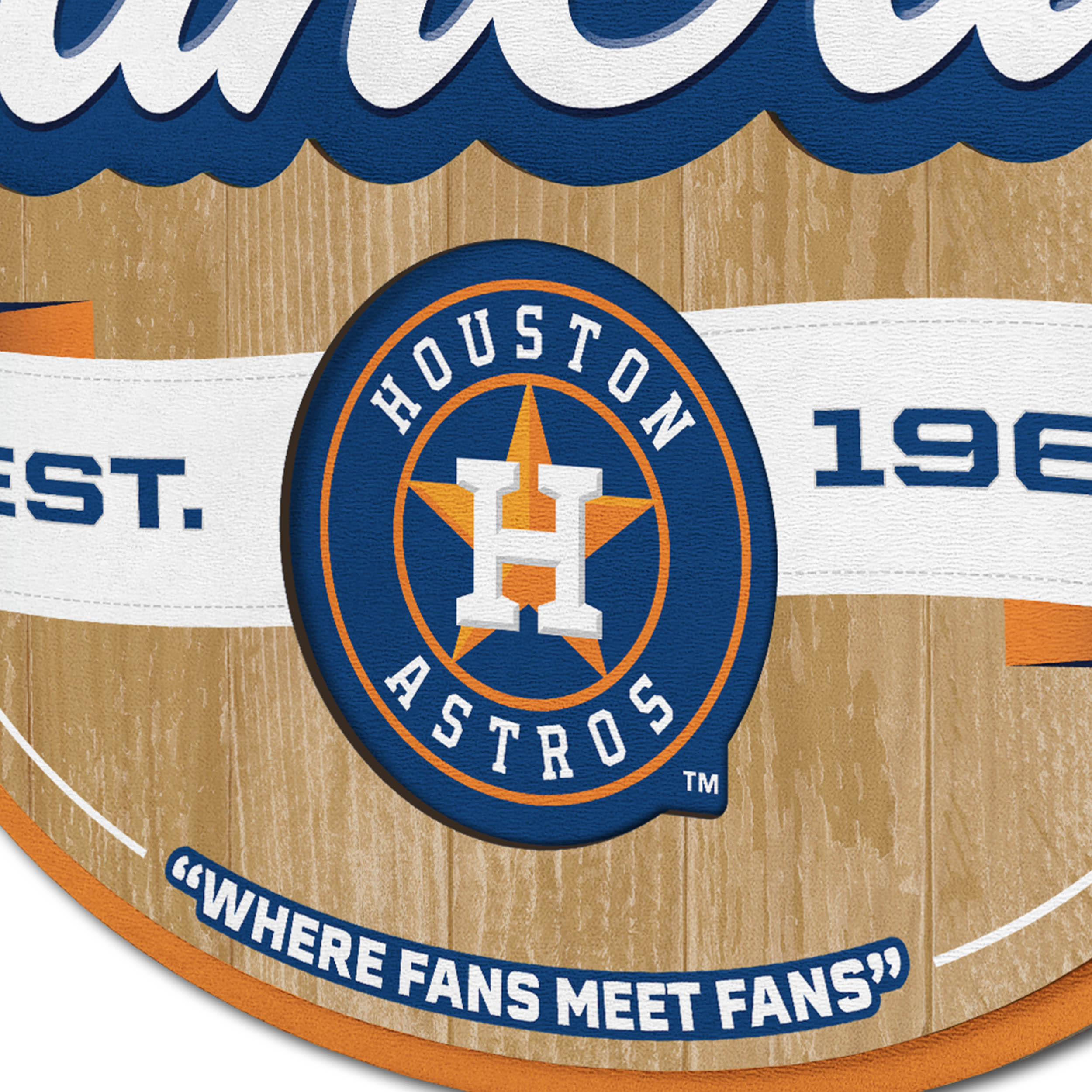 YouTheFan MLB Houston Astros Fan Cave Sign