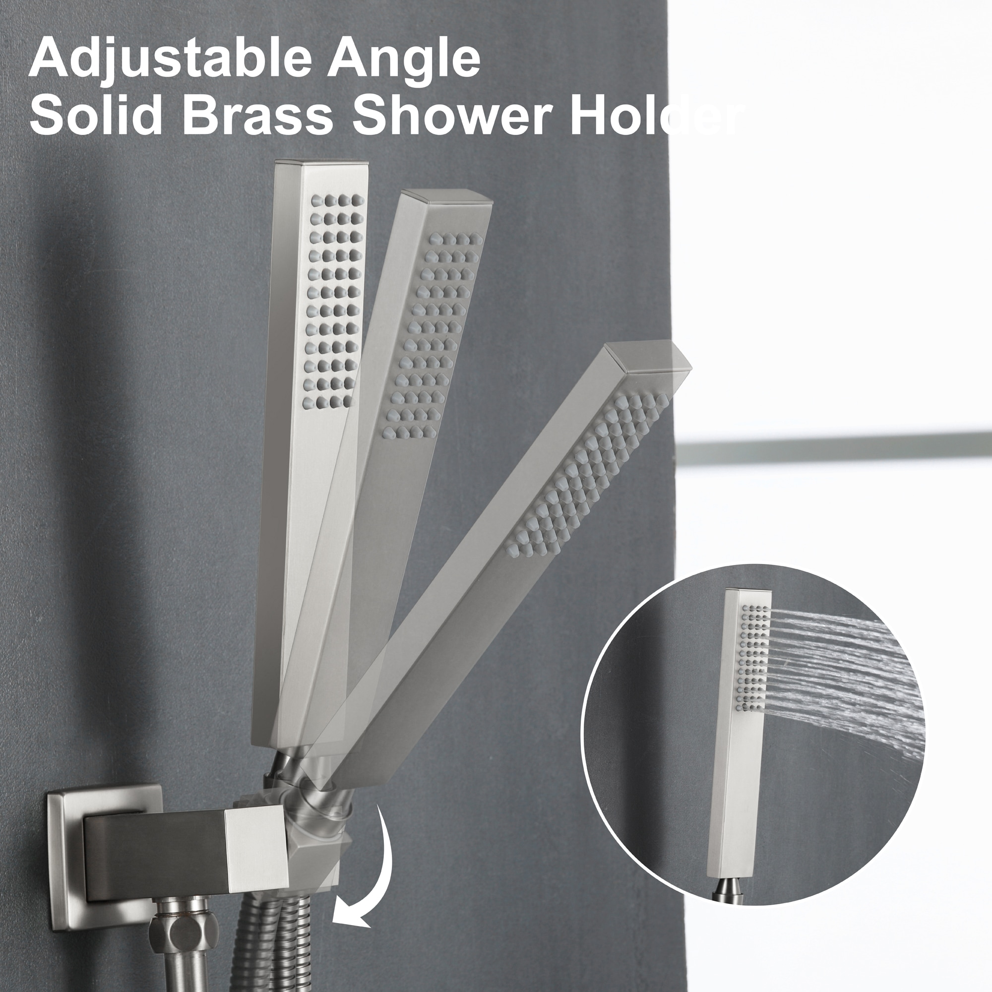 WELLFOR WA9009CH Showerhead-Bar-Panels - View #11