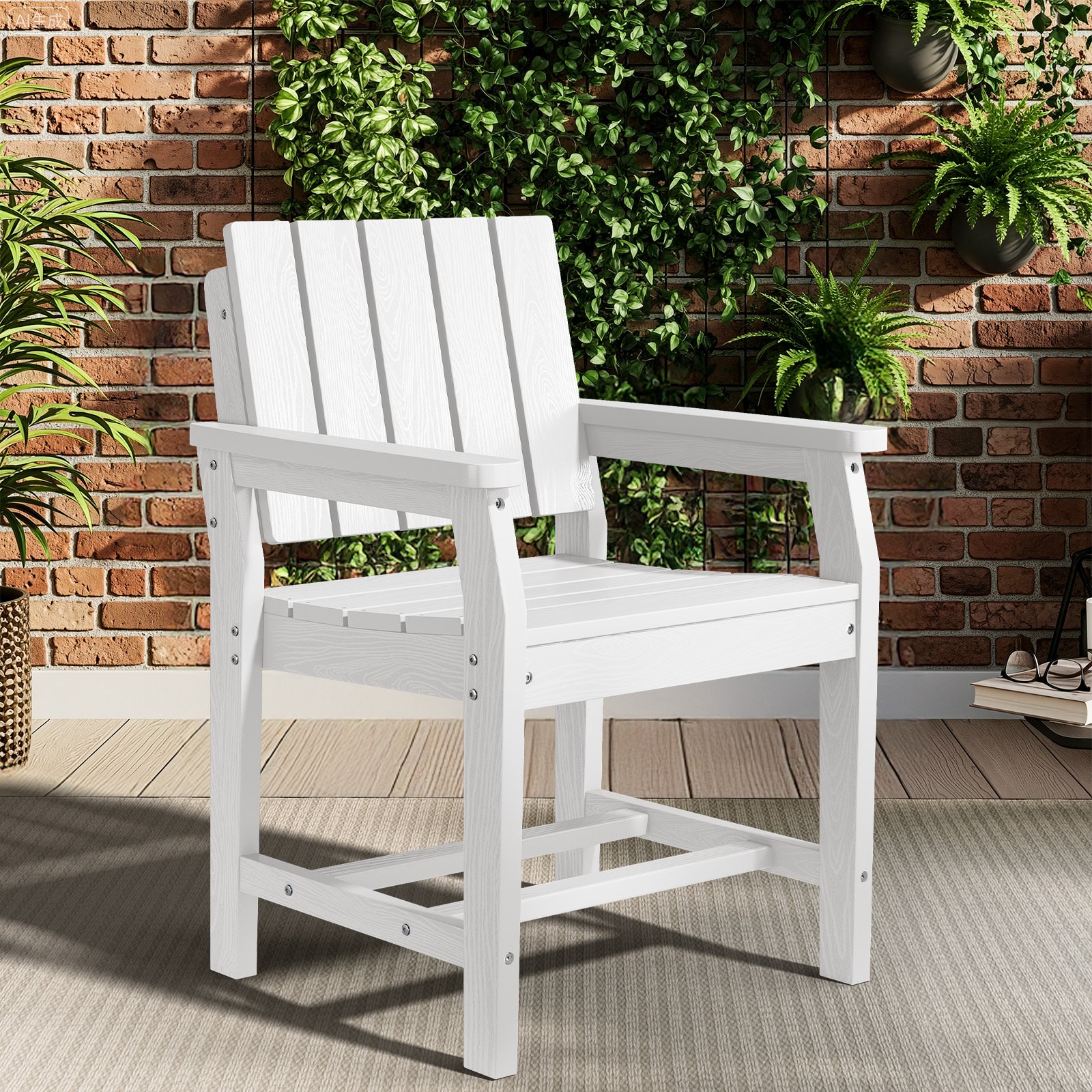JEAREY LS-WLCY-WT Patio-Chairs - View #2