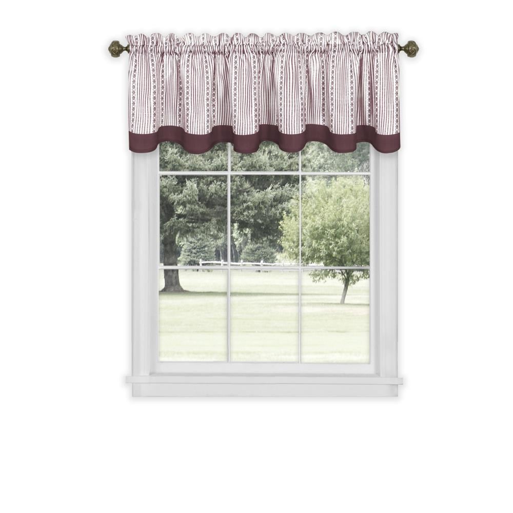 Achim WEVL14BU12 Westport 14-Inches Burgundy Polyester Rod pocket Valance
