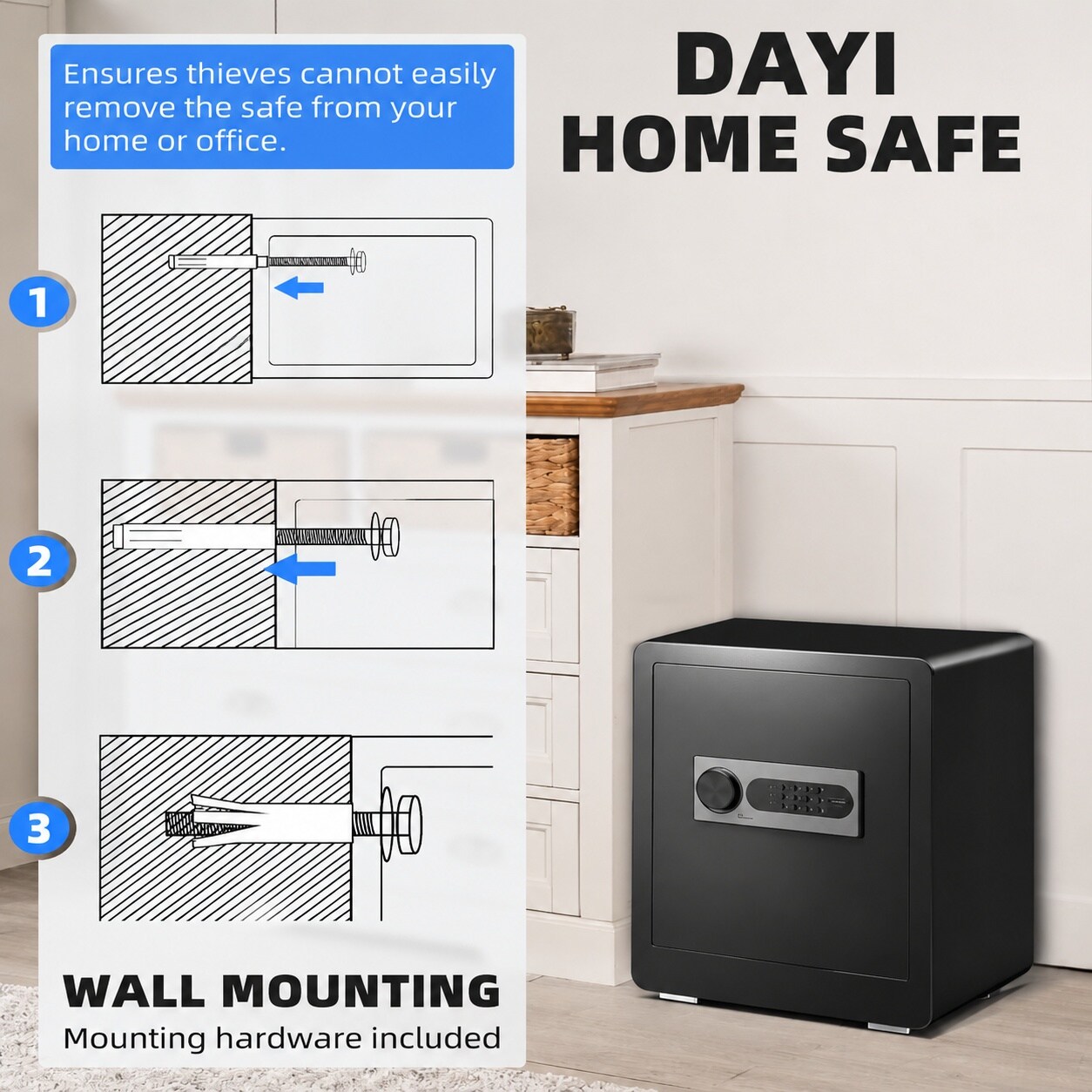 Phewnyzo LPW0804W177 Cash-Check-Safes - View #8