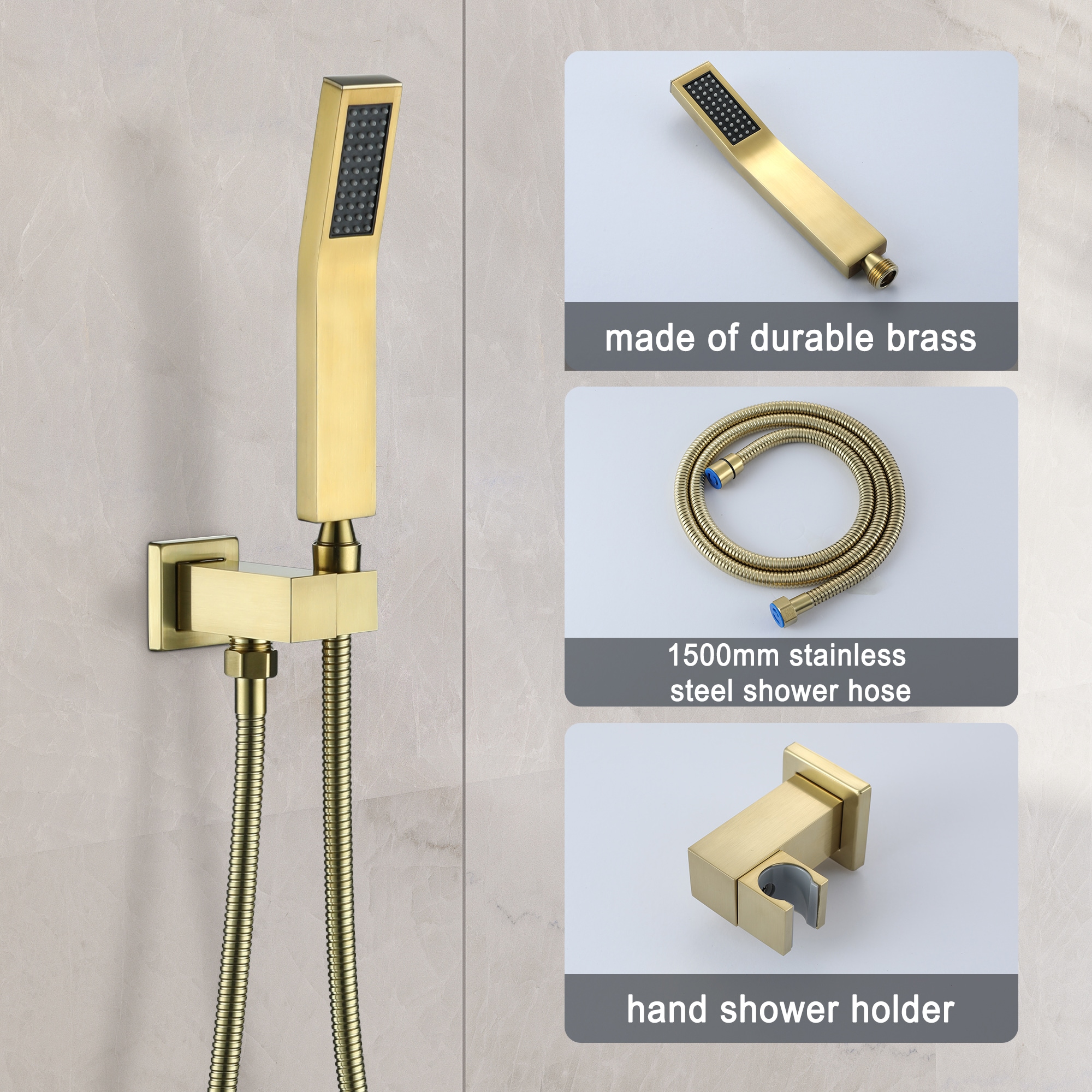 CASAINC CS3602-10BG Showerhead-Bar-Panels - View #2