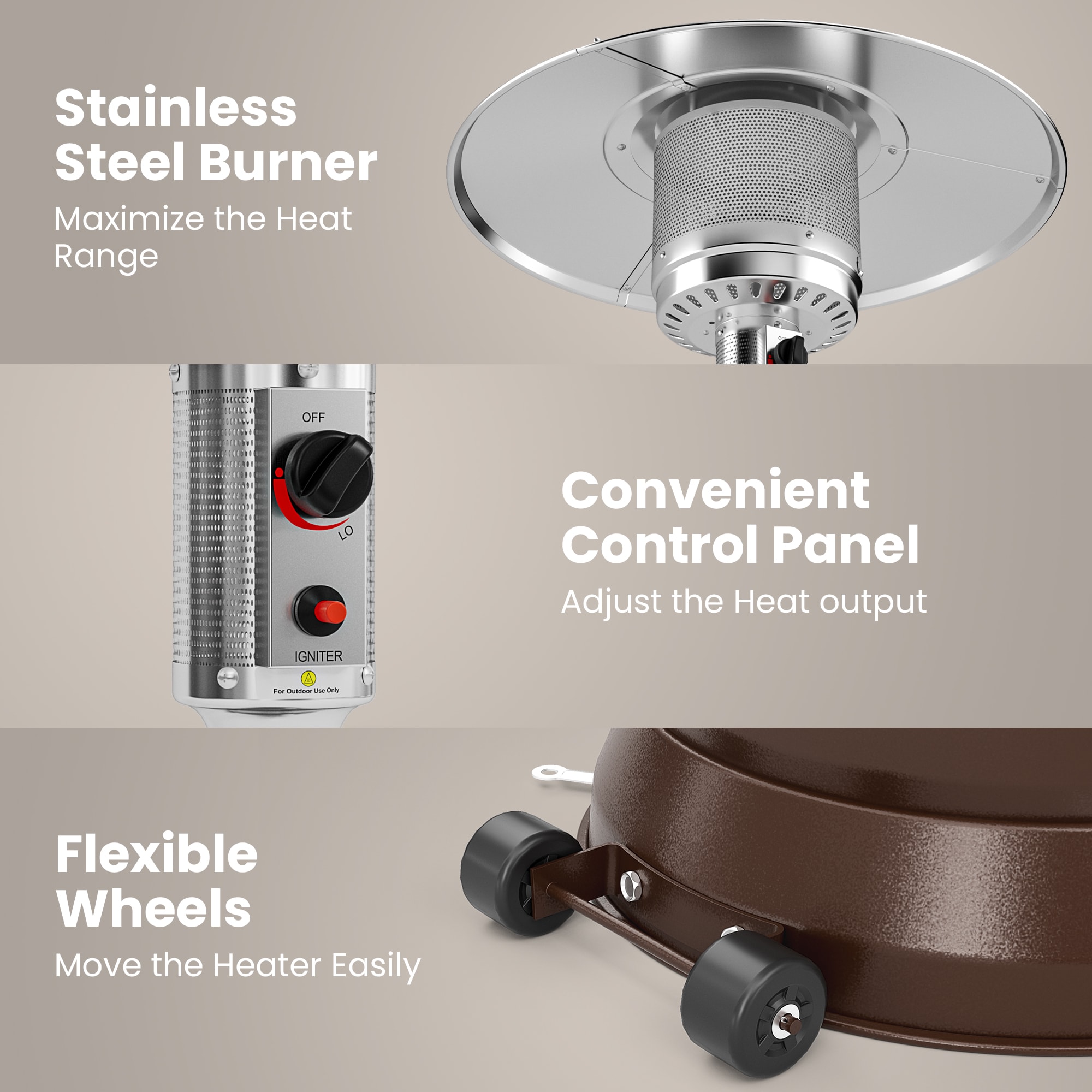 PamaPic PH-SXZ-ML1 Outdoor-Gas-Patio-Heaters - View #7