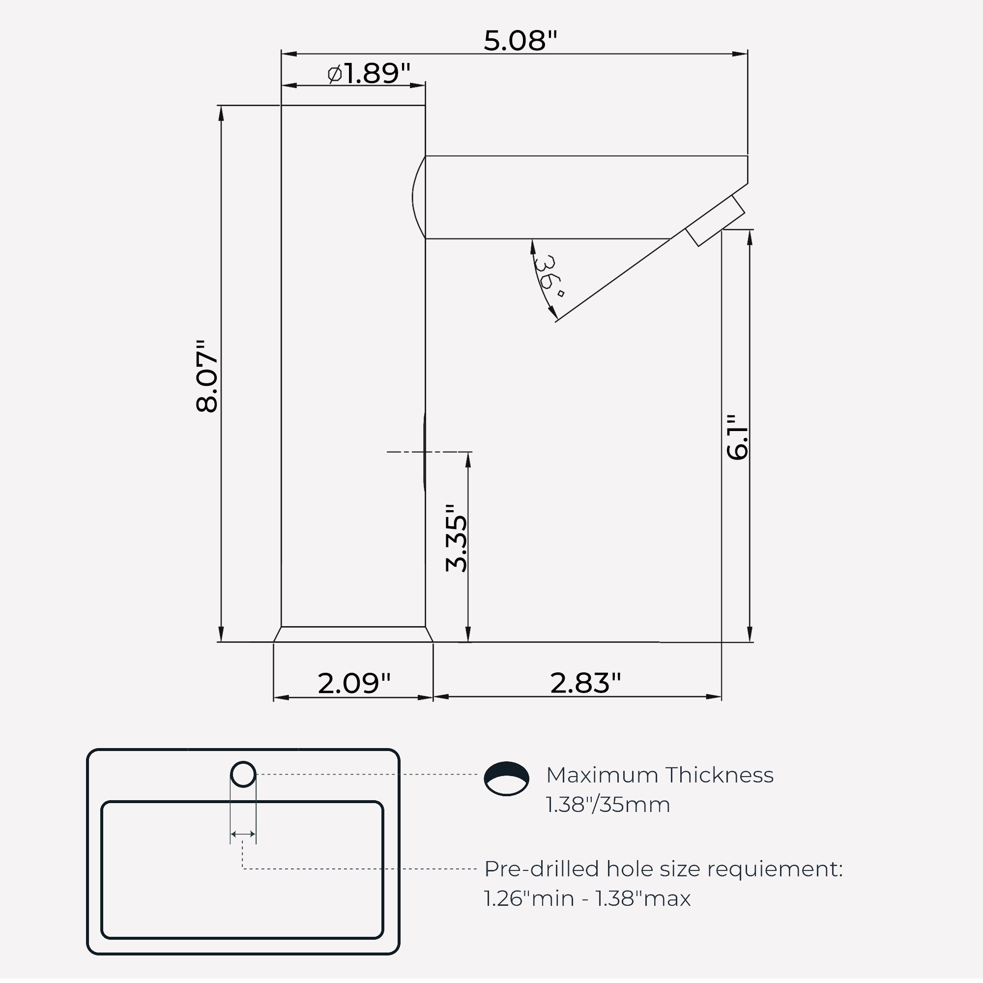 Forious Max WF08810CH Lavatory-Faucets - View #3