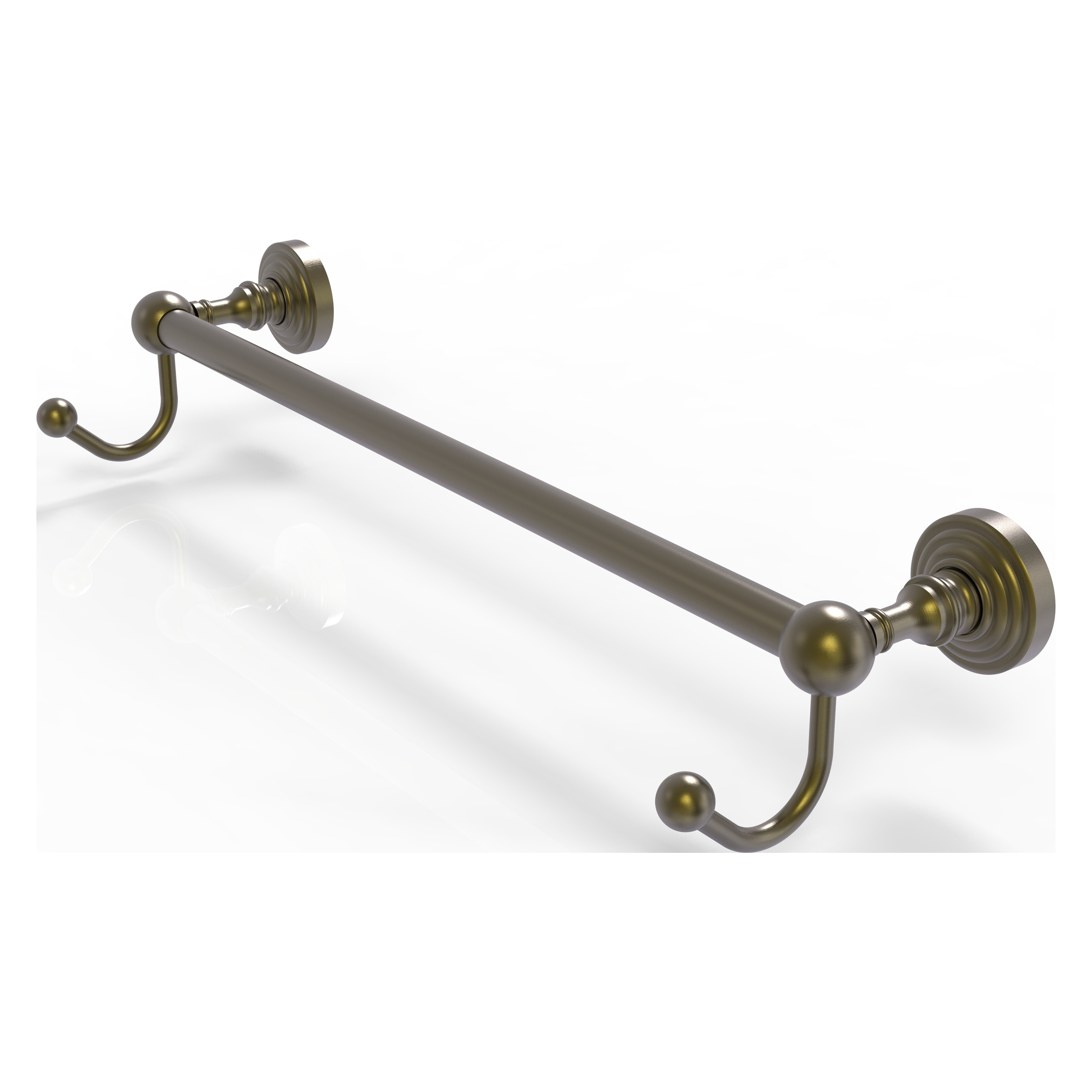 Allied Brass WP-41-30-HK-ABR Waverly Place 30-in Antique Brass Wall mount Single Towel Bar