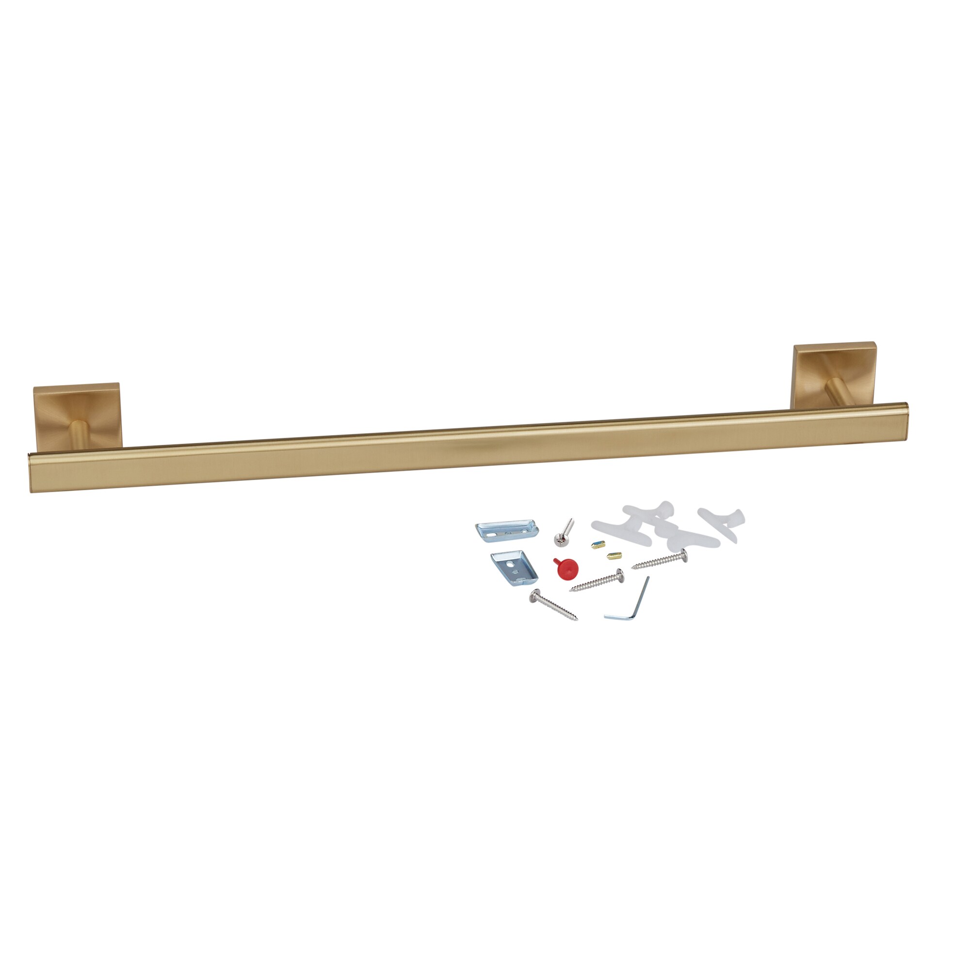 Gatco Elevate 18 inch L Towel Bar Brushed Brass