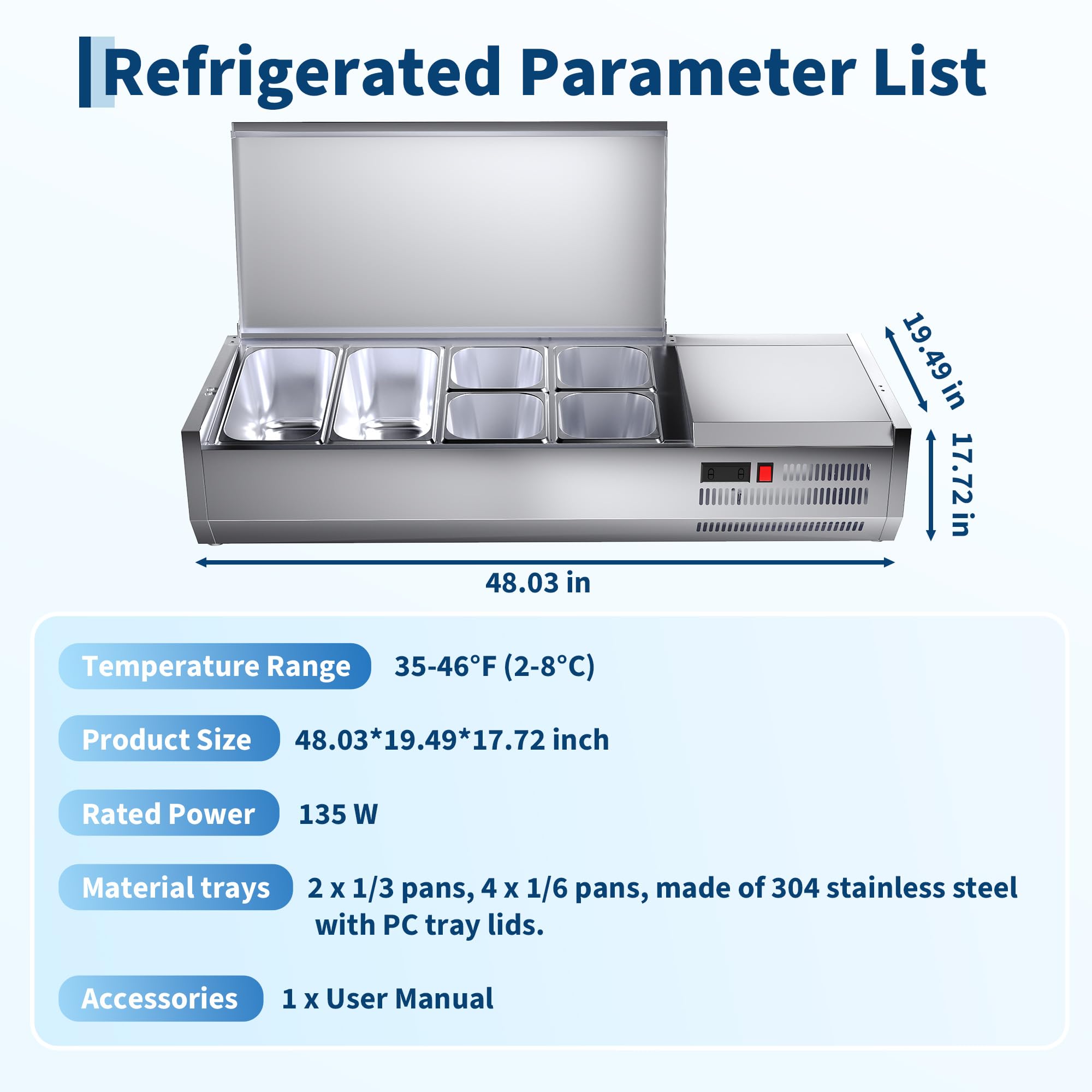 DEXSO ENCOREPLSBA17118 Refrig-Prep-Tables - View #8