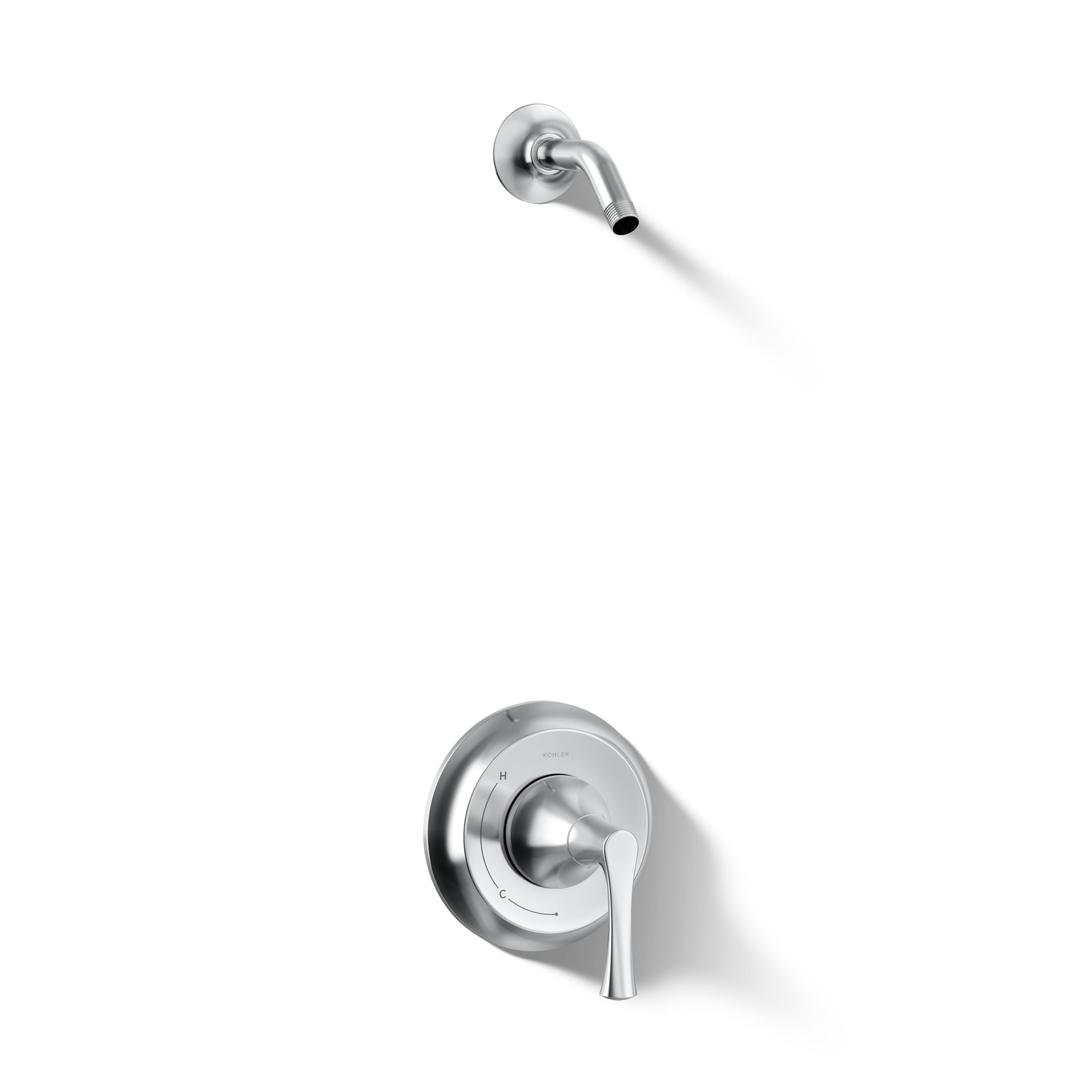 KOHLER Buckley Polished Chrome 1-handle Sold separately Shower Faucet No (not included)