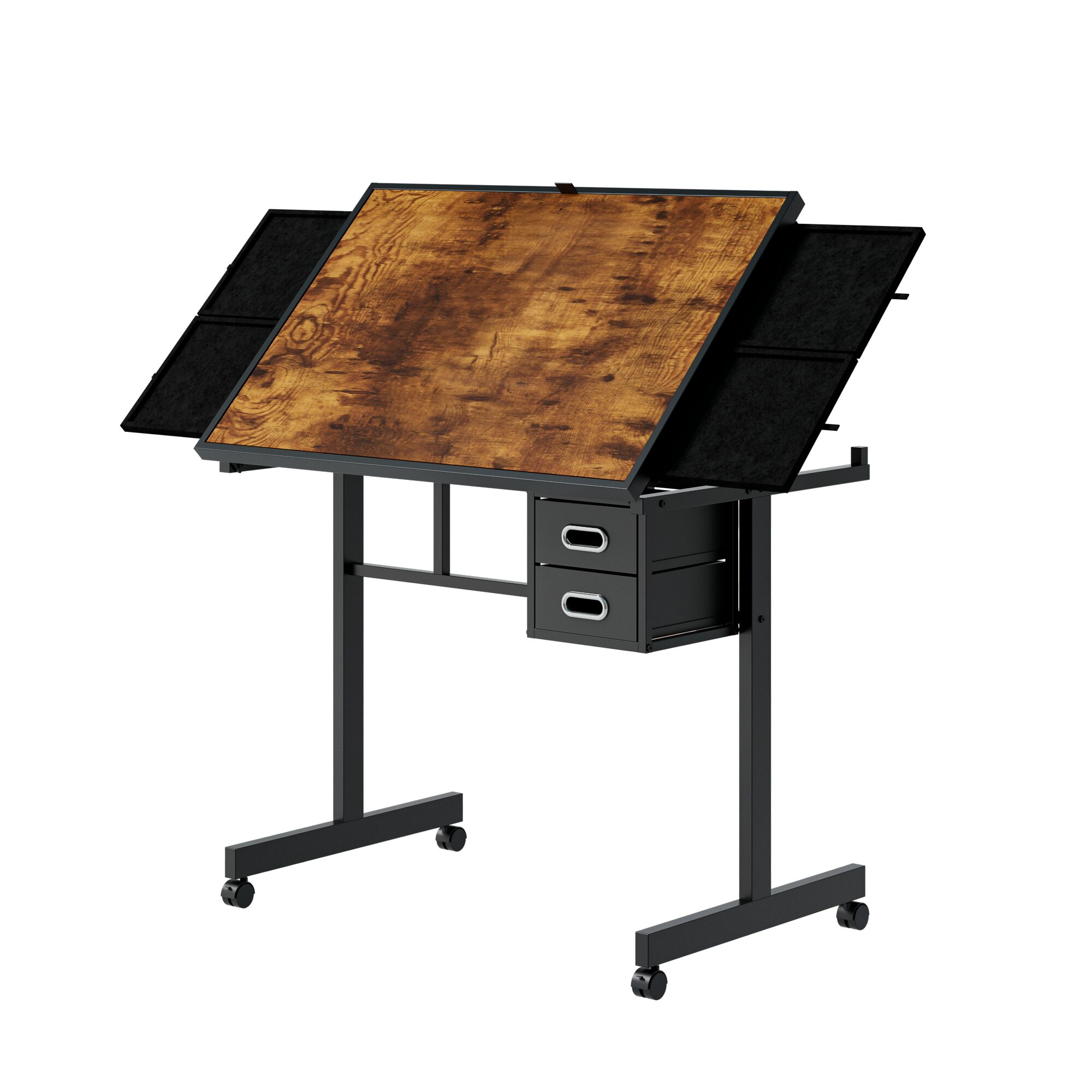 LOVMOR 1000 pieces Jigsaw Puzzle metal Table board for adults gift with 4 trays and 2 Drawers