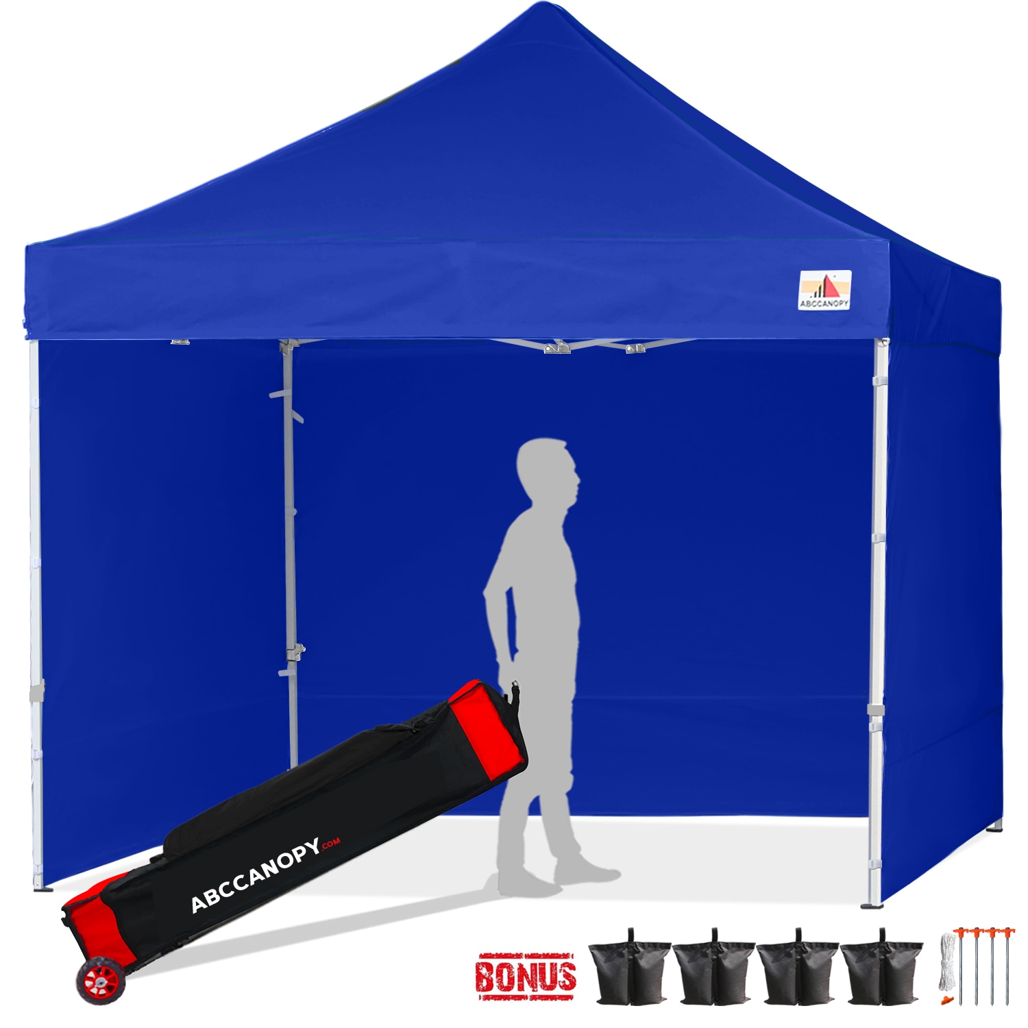 ABCCANOPY 10X10KKPKG-BLUE 10-Feet x 10-Feet Square Blue Pop-up canopy