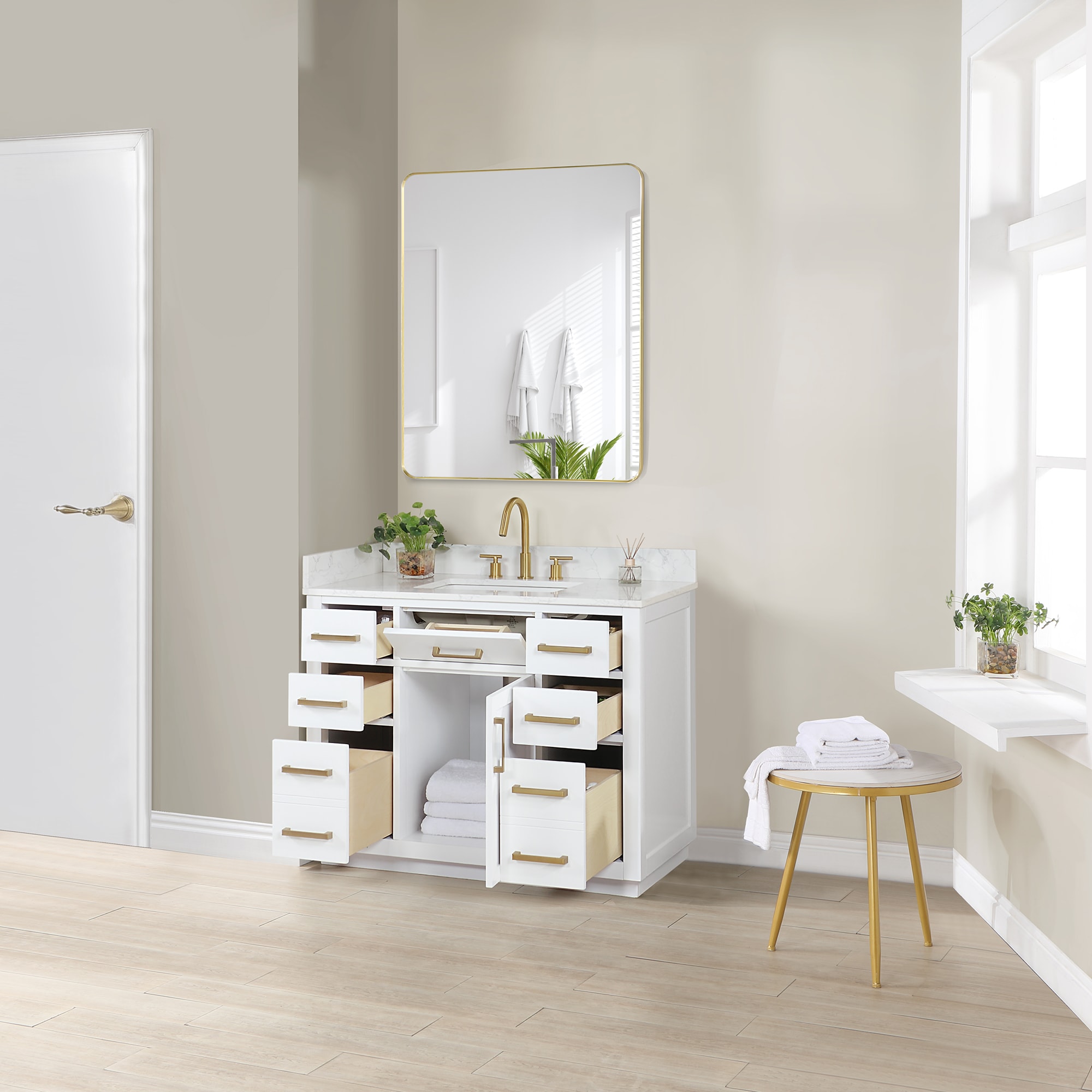 Altair 557042-WH-GW Bath-Vanity-Combo - View #3