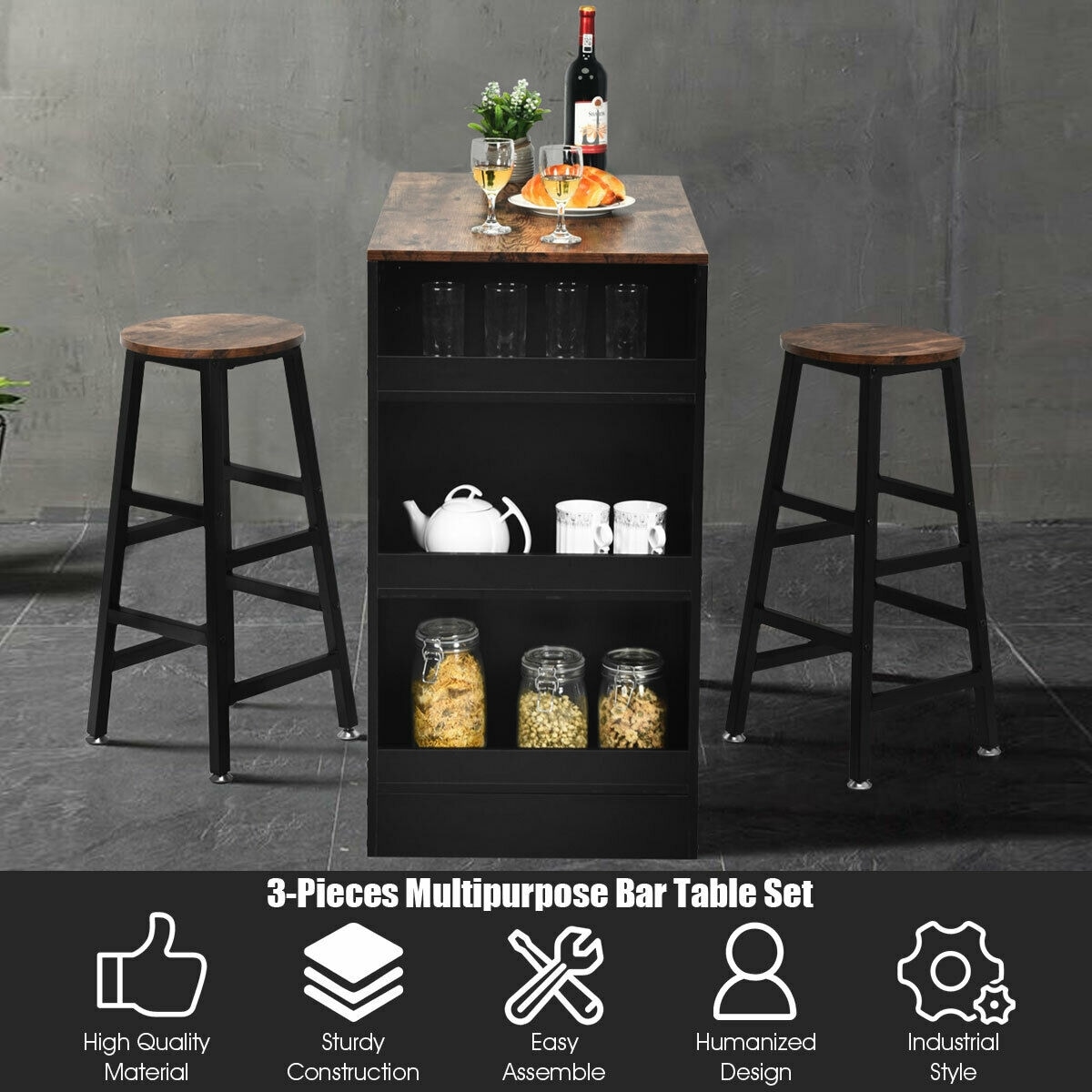 CASAINC WF-HYSN-64298BN Dining-Sets - View #4