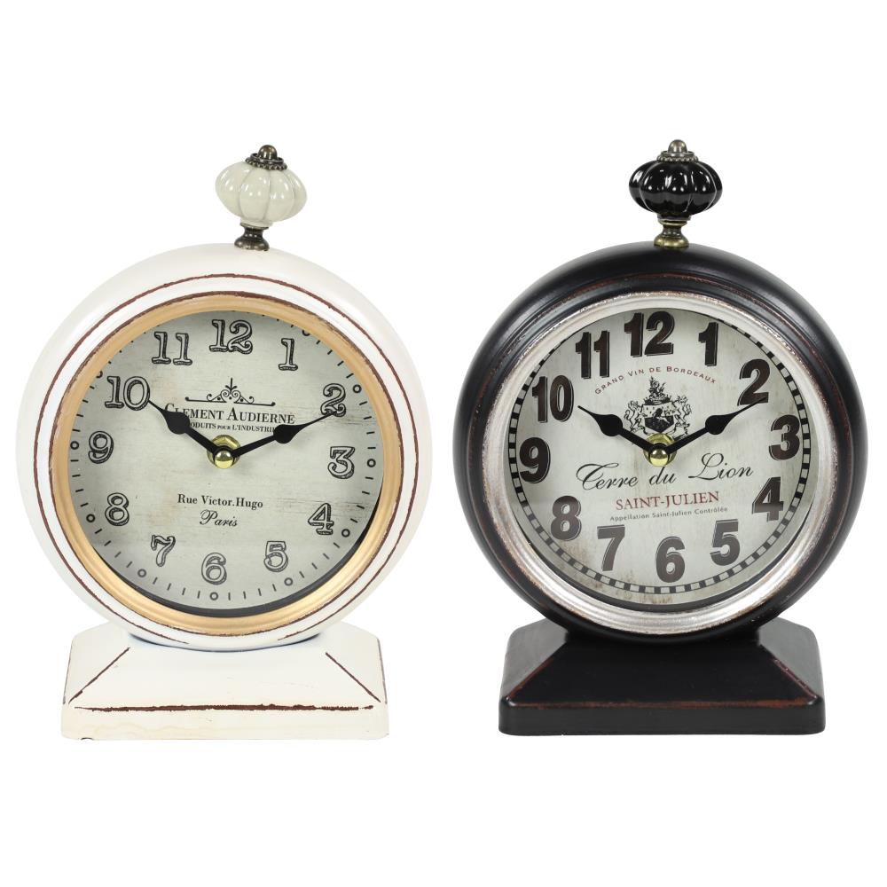 Grayson Lane Analog Round Tabletop Vintage in the Clocks department at ...