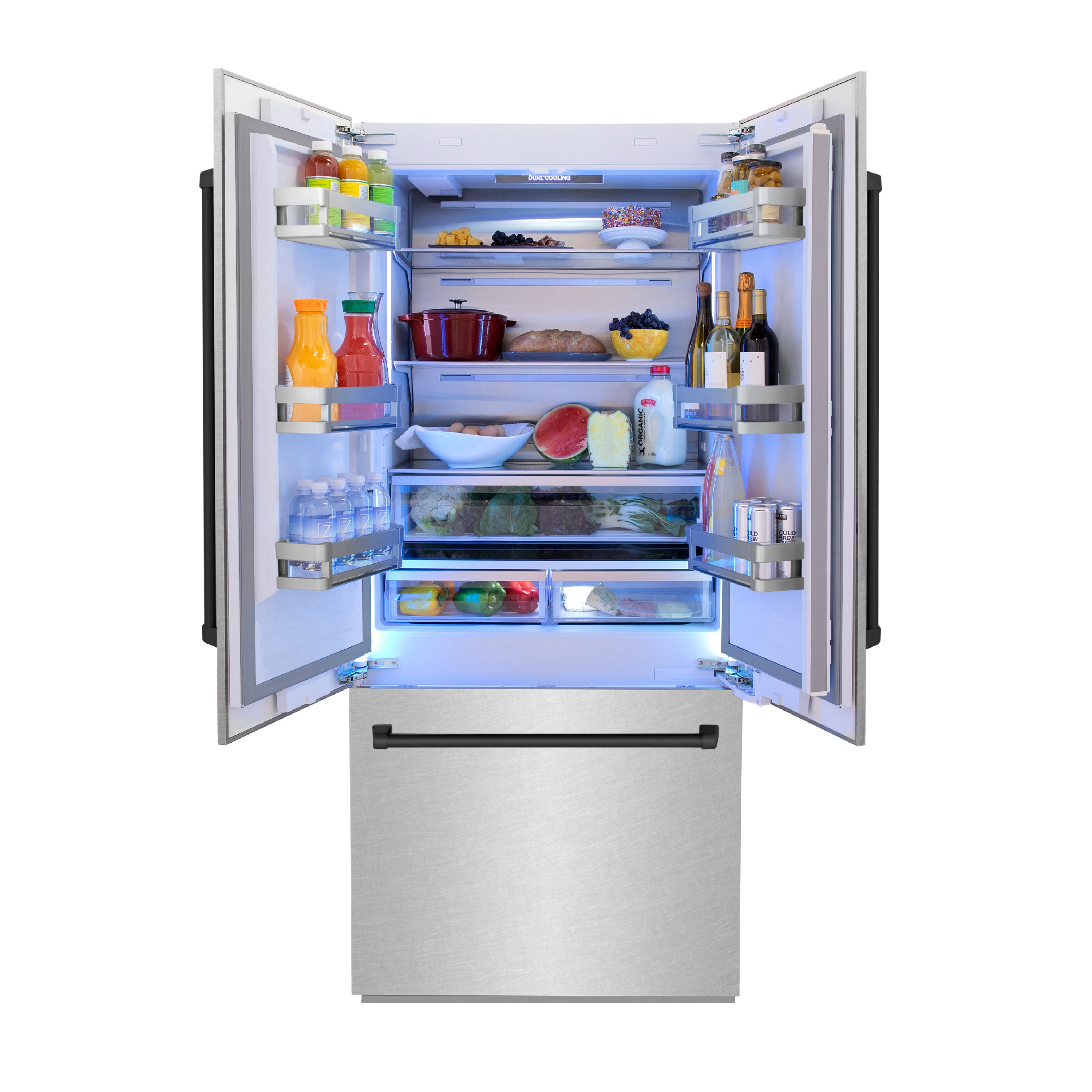 ZLINE KITCHEN & BATH RBIVZ-SN-36-MB French-Door-Refrigerators - View #4