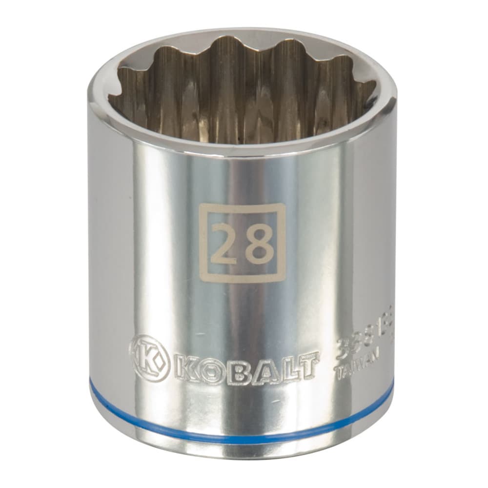 Channellock 1/2" Drive 28 mm 12-Point Shallow Metric Socket 
