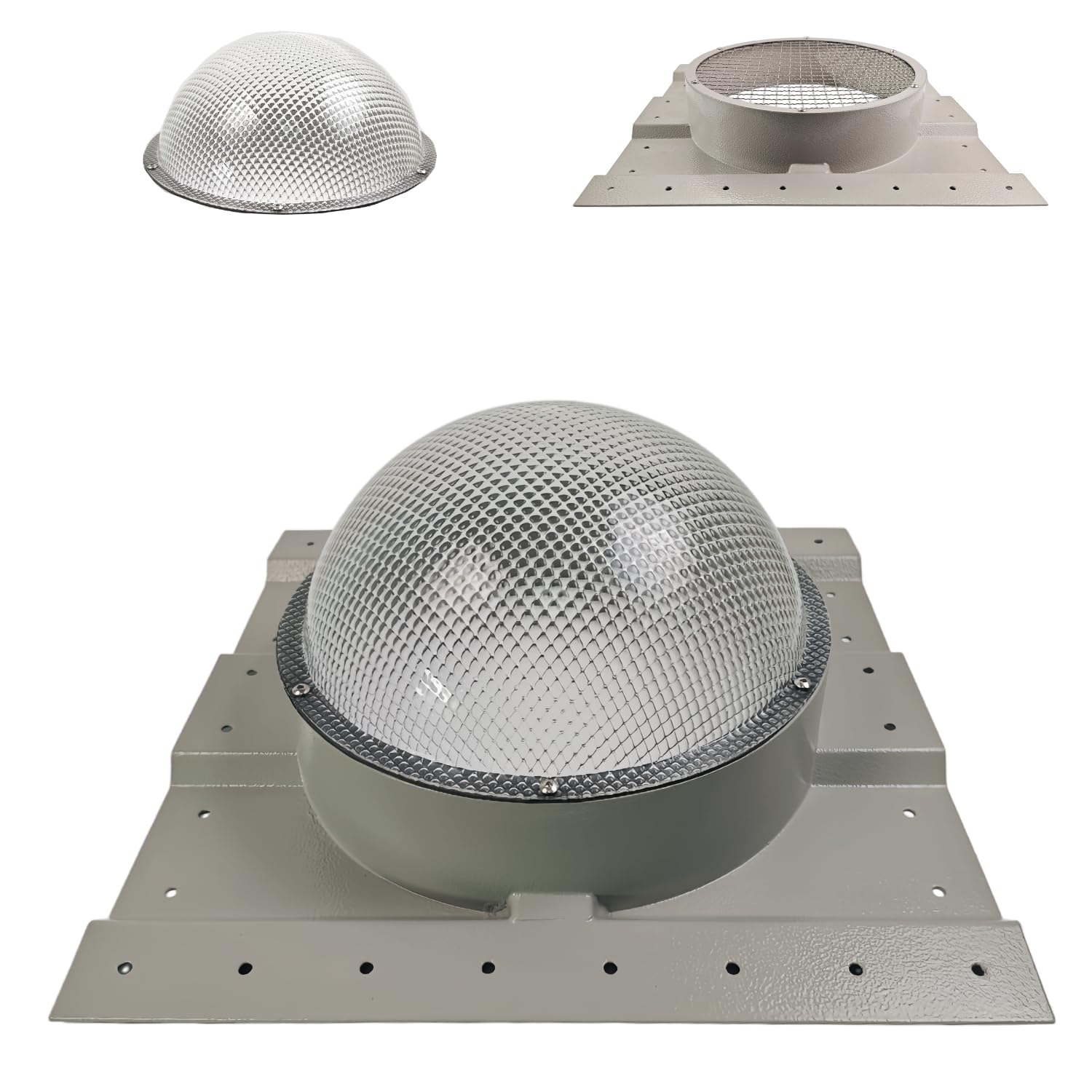 Aoibox  Heavy Duty 12 in Skylight Dome for Shipping Containers Polycarbonate Daylight Dome for 3 5 in Rib Roofs