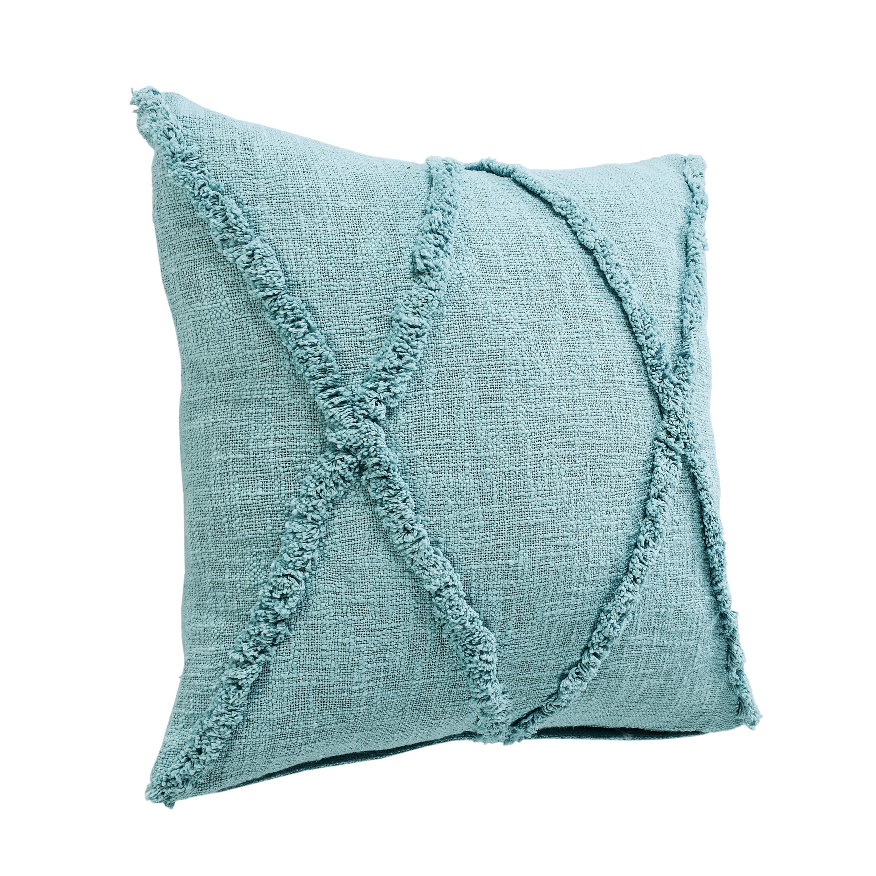 Diamond Tufted Throw Pillow, Natural / 20 x 20