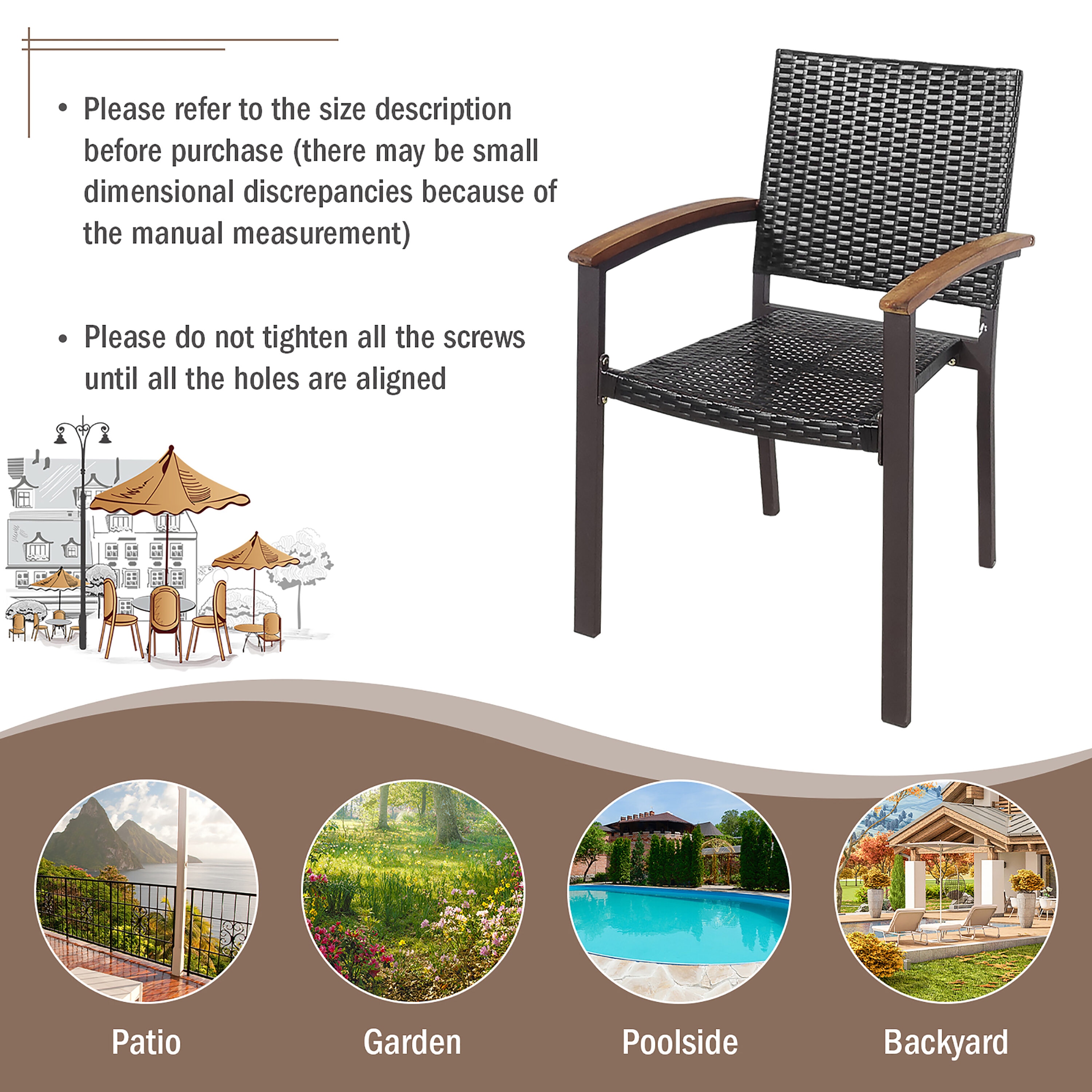 Costway HW69420 Patio-Chairs - View #4