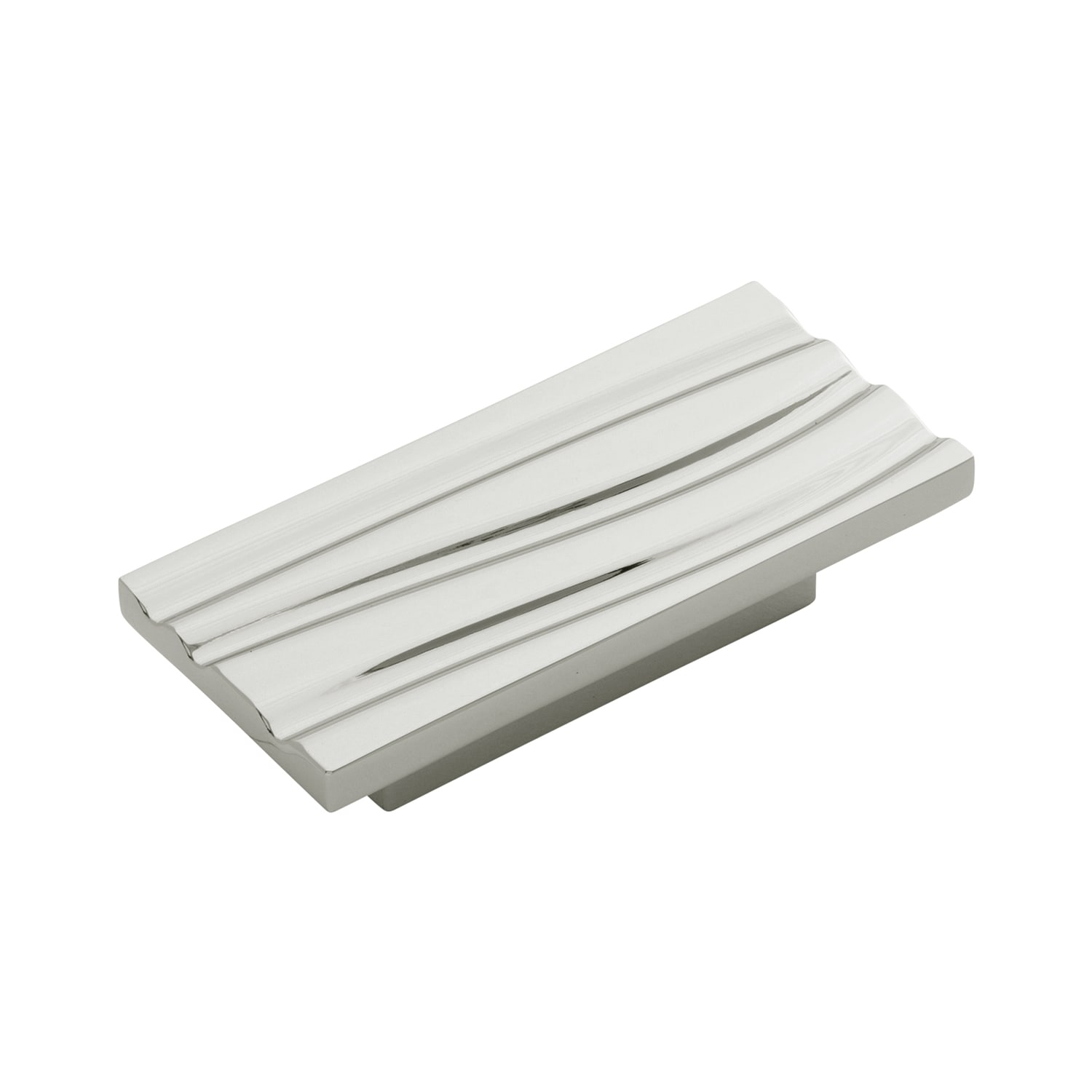 Belwith Keeler B074961-14 Bijou Dune 1-7/8-in , 48mm Center to Center Polished Nickel Rectangular Edge Drawer Pull