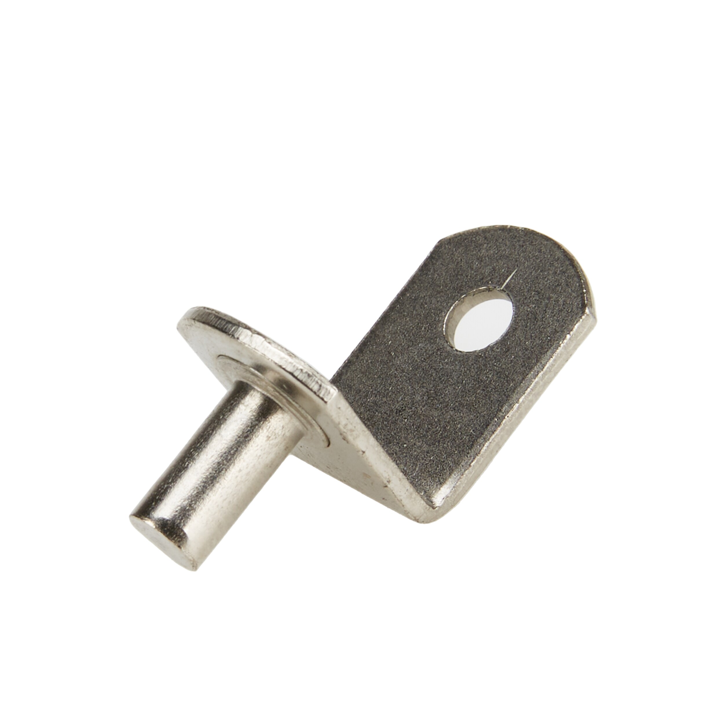 Project Source 0.7-in L x 1.2-in W x 0.52-in D Nickel Shelf Bracket (12-Pack)