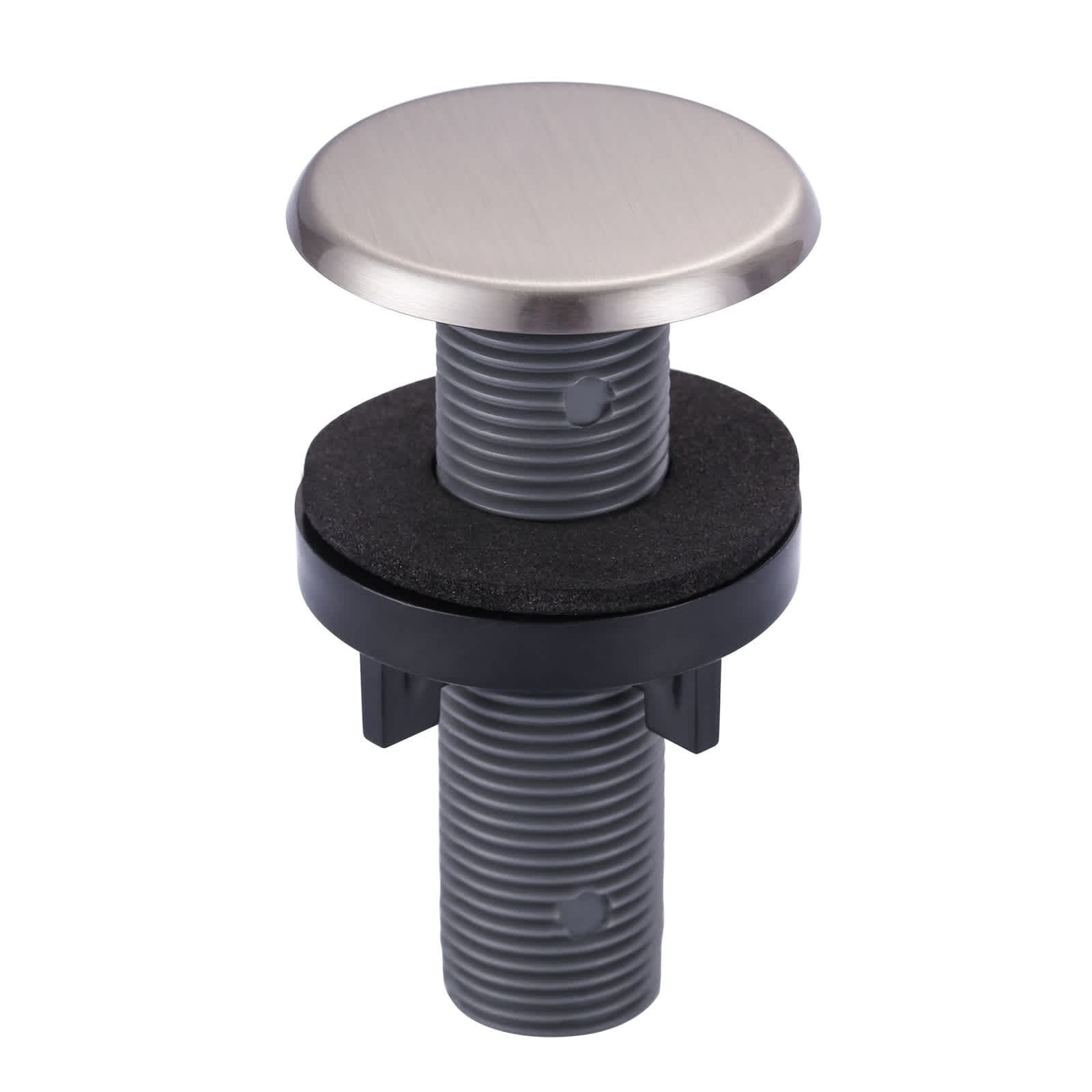 ARCORA 1.79 in. x 3.13 in. Round Plastic Sink Hole Covers in Brushed Nickel