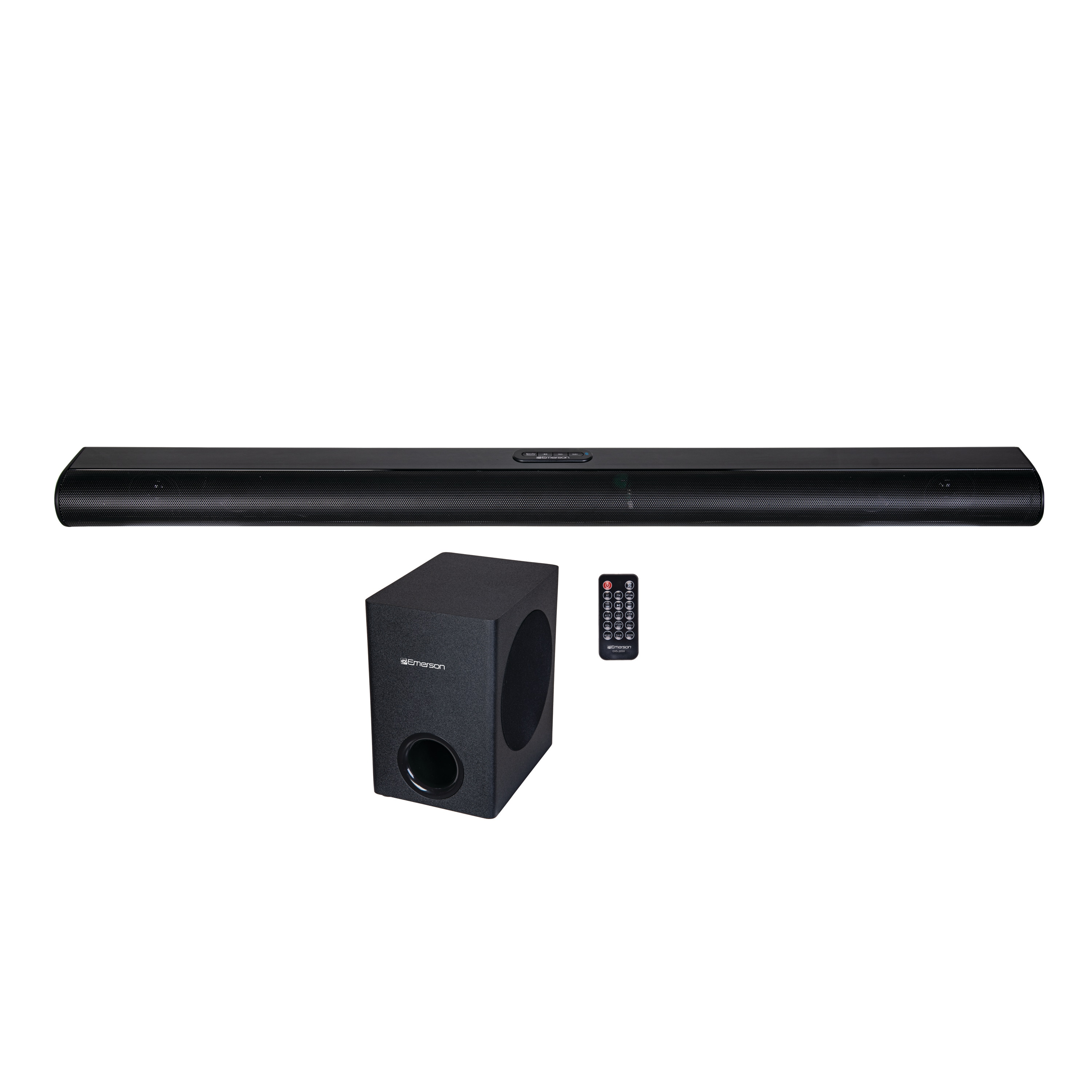 Emerson EHS-2050 3.54-in 2.1 -Channel Bluetooth Compatibility Black Sound Bar