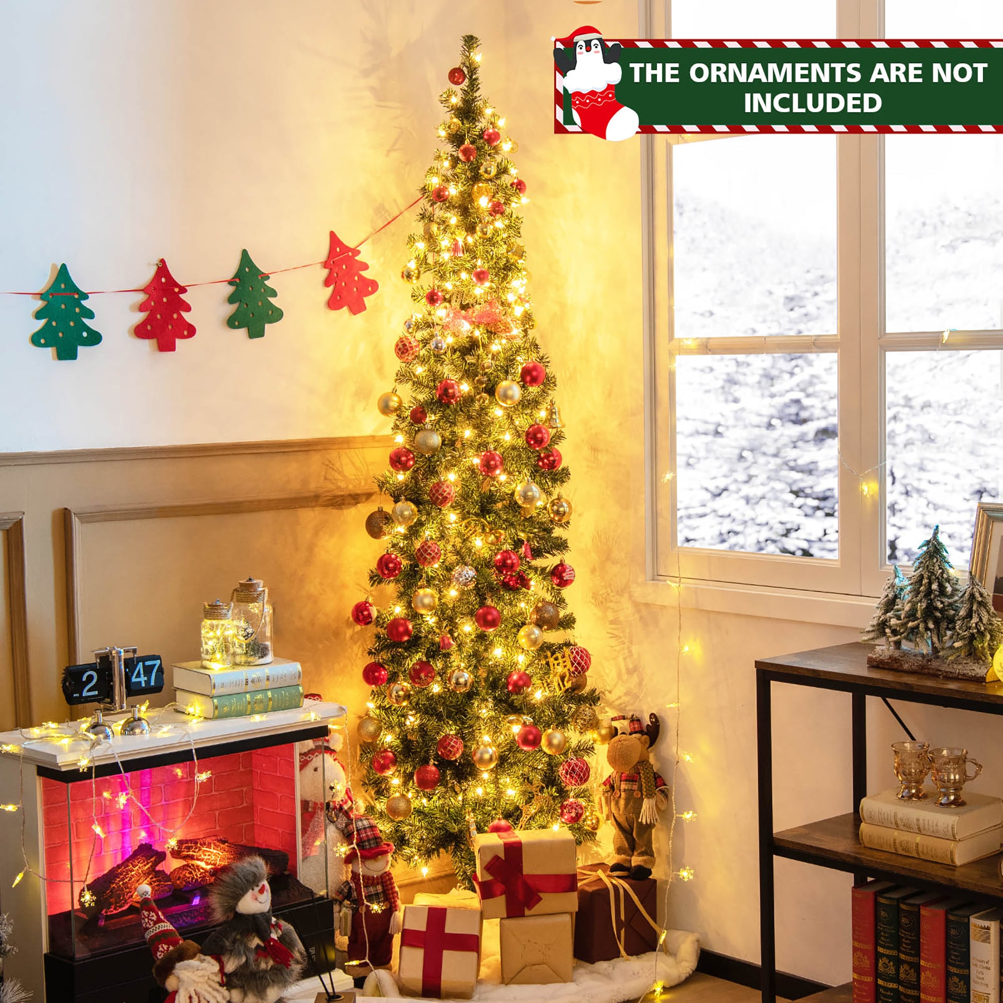 Costway CM24071US Artificial-Christmas-Trees - View #7