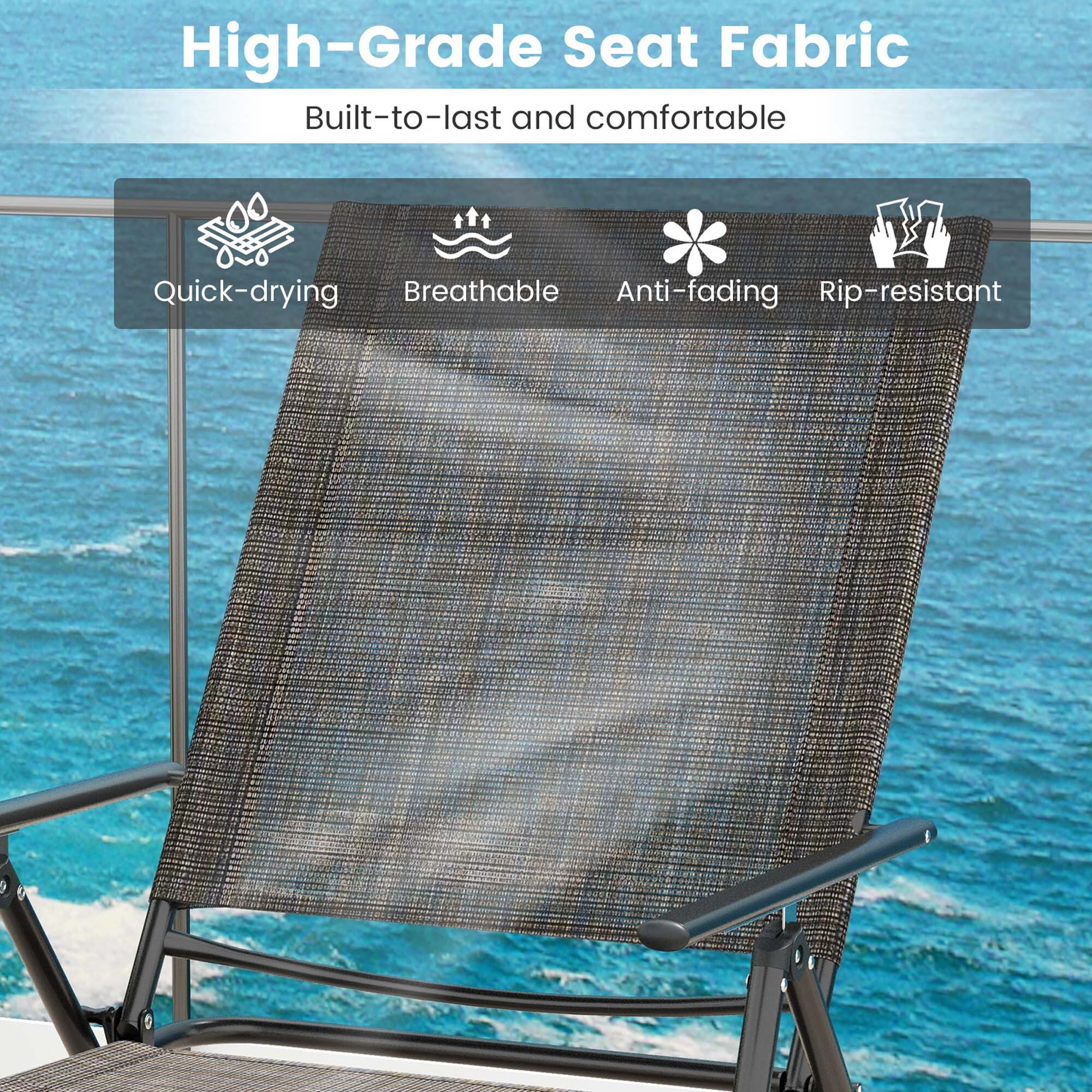 Costway HCST05871 Beach-Camping-Chairs - Thumbnail View #4