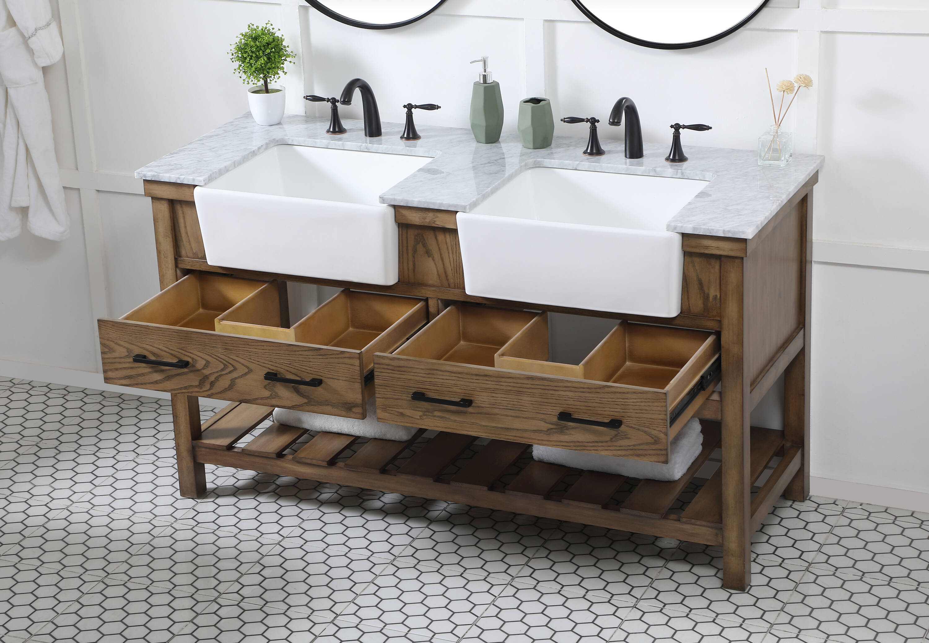 Elegant Decor HF180480DDW Bath-Vanity-Combo - View #4