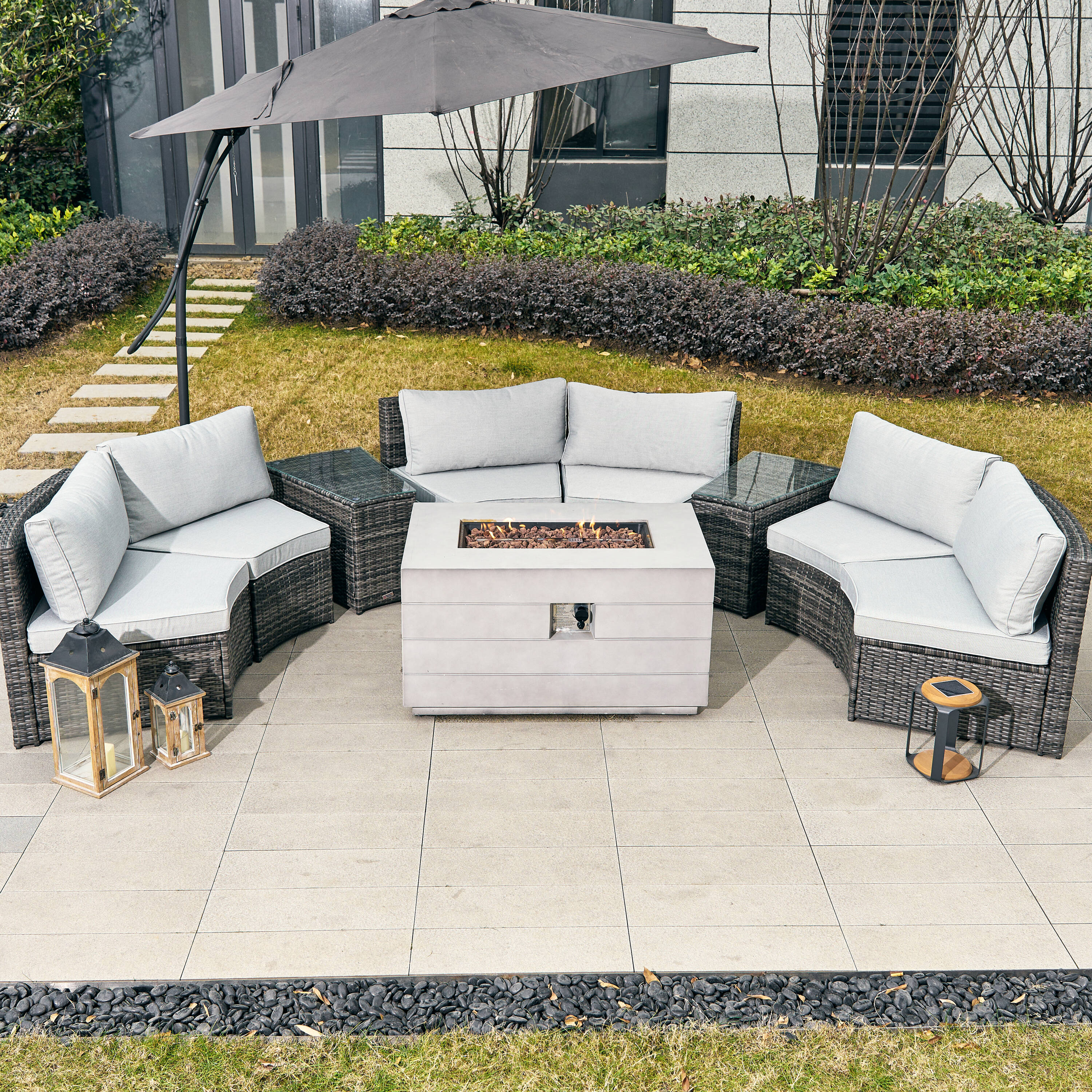 Direct Wicker DWS-1205B6S2T&2150G Patio-Conversation-Sets - View #7
