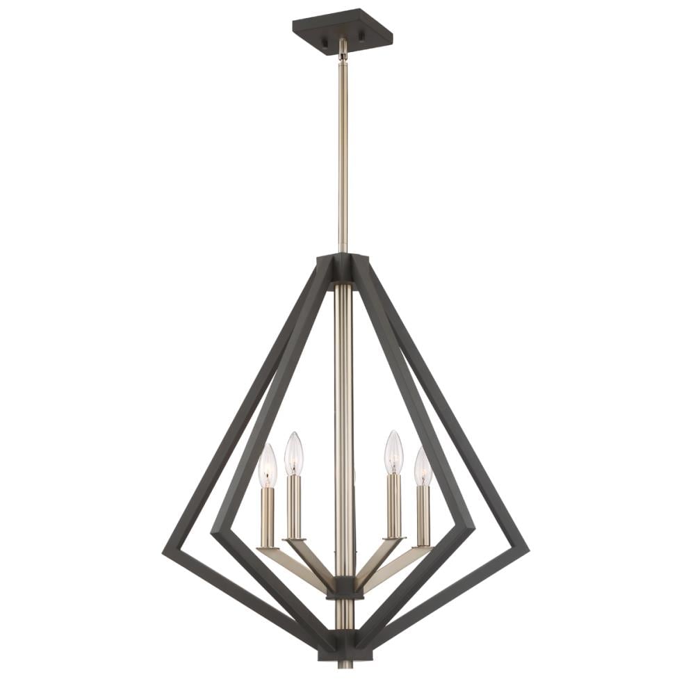 ARTCRAFT AC10685BZ Breezy Point 5-Light Oil-Rubbed Bronze Transitional Dry rated Chandelier