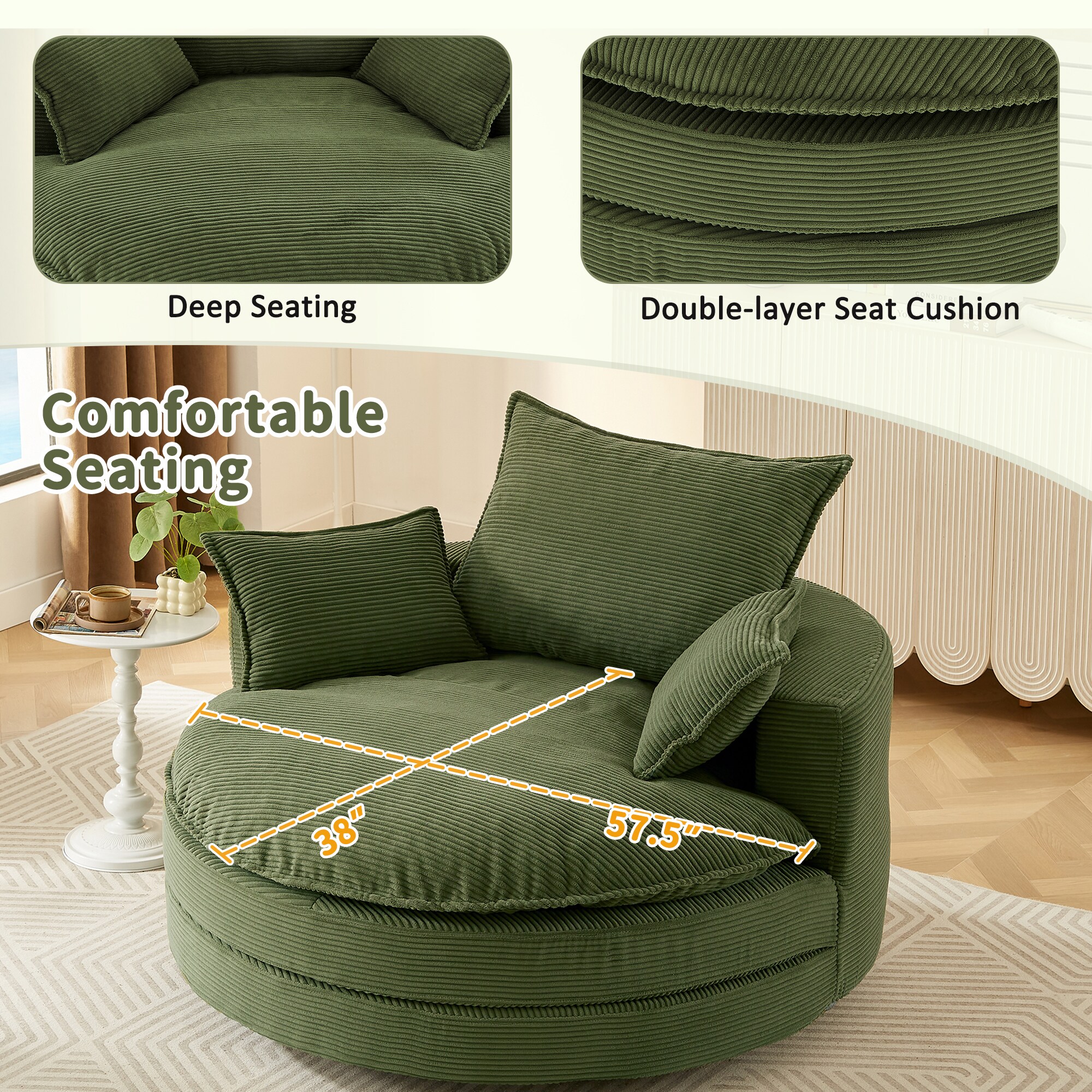 ModernLuxe L3P-N719S002100F Sofas-Loveseats - View #4