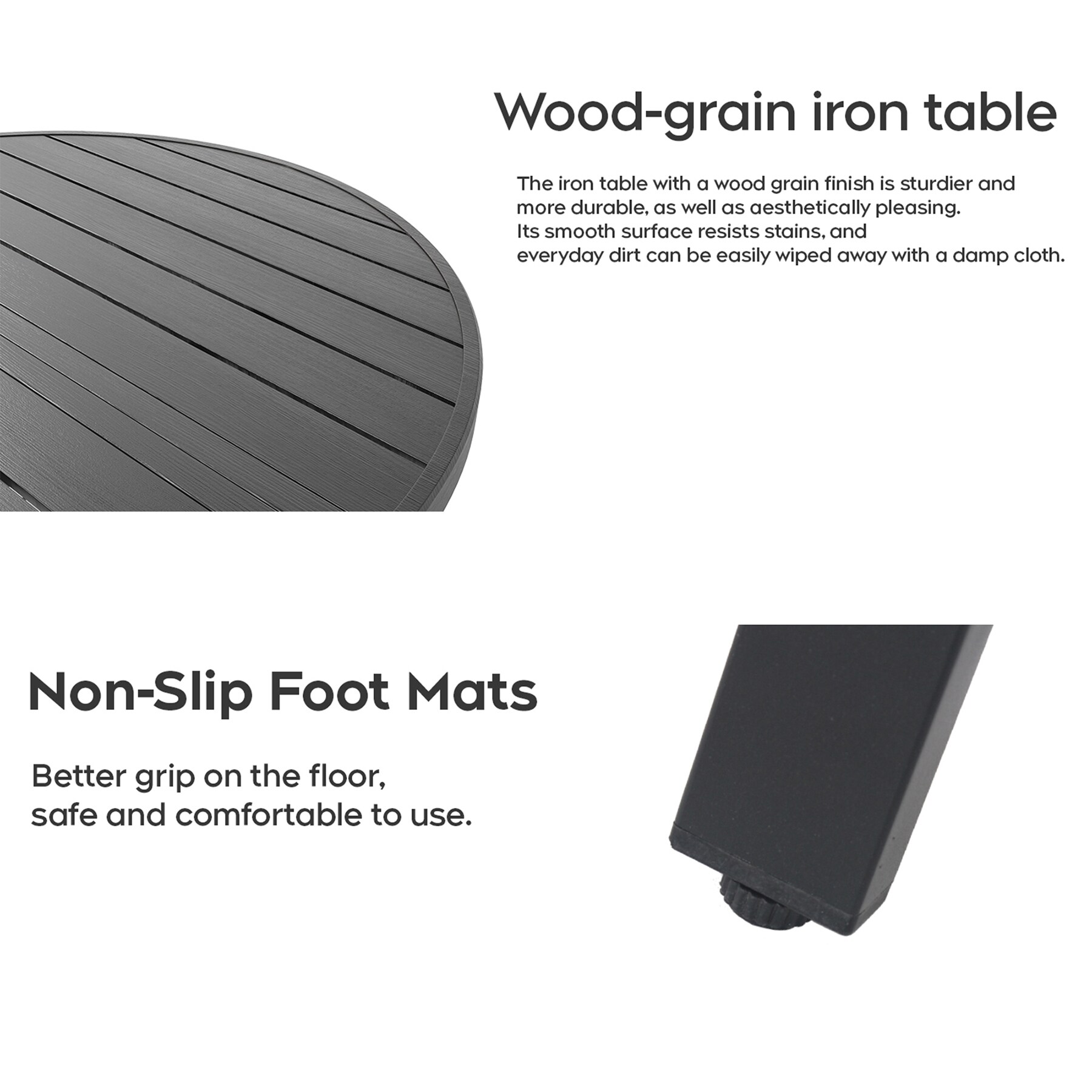 SINOFURN SYG1100016GY Patio-Tables - View #8