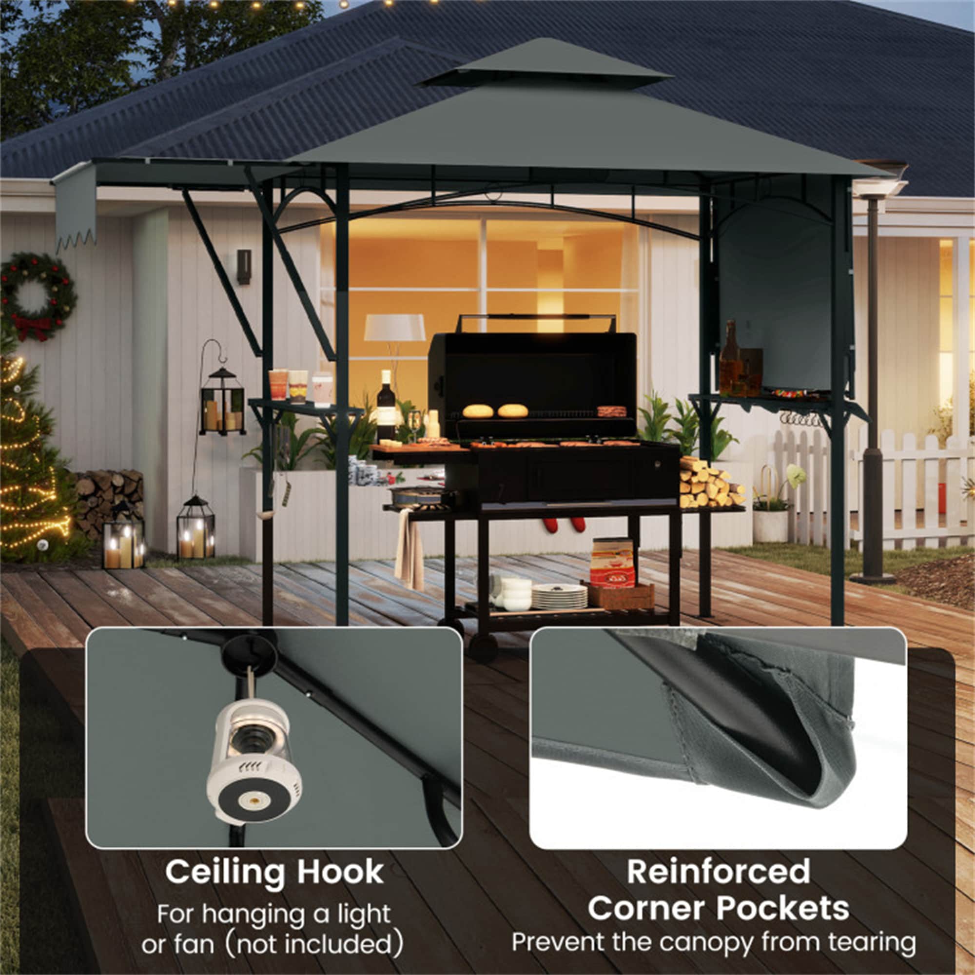 BABOOM BOM-12040GR-CO Wood-Resin-Gazebos - View #7