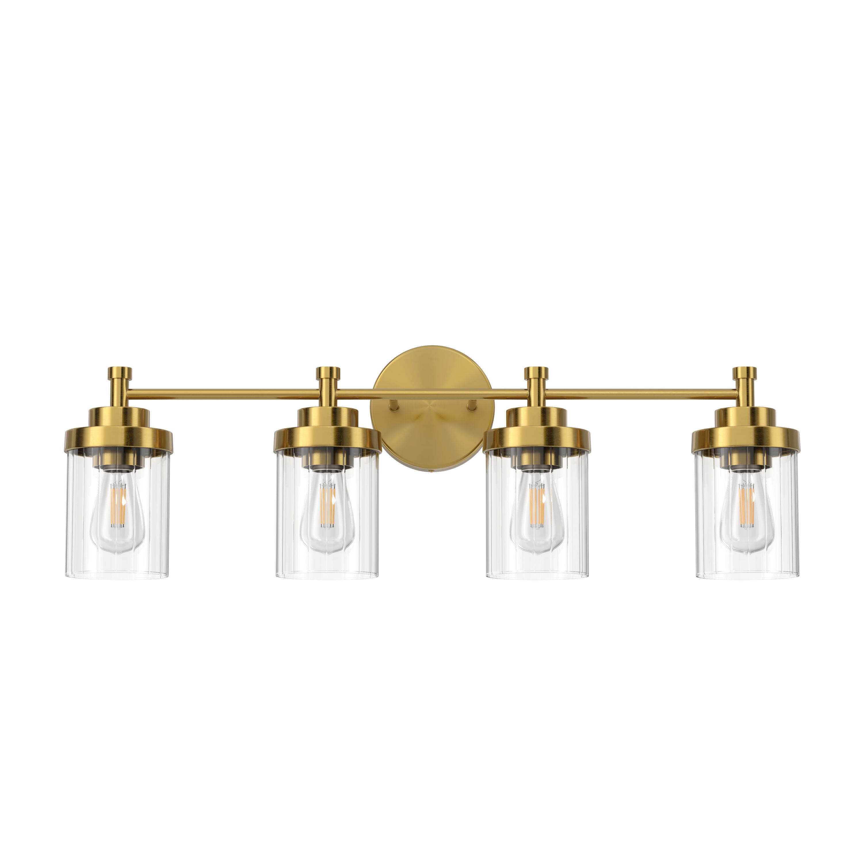 CO-Z HCF-15T4-GD 31.5-in 4 -Light Antique Brass Modern/contemporary Vanity light