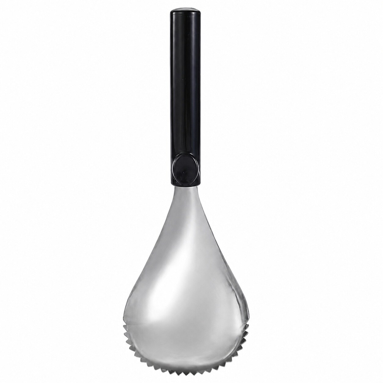 Aoibox  Serrated Metal Ice Crusher Spoon and Ice Cream Scoop with Ergonomic Handle for Smoothies Cocktails Fruit