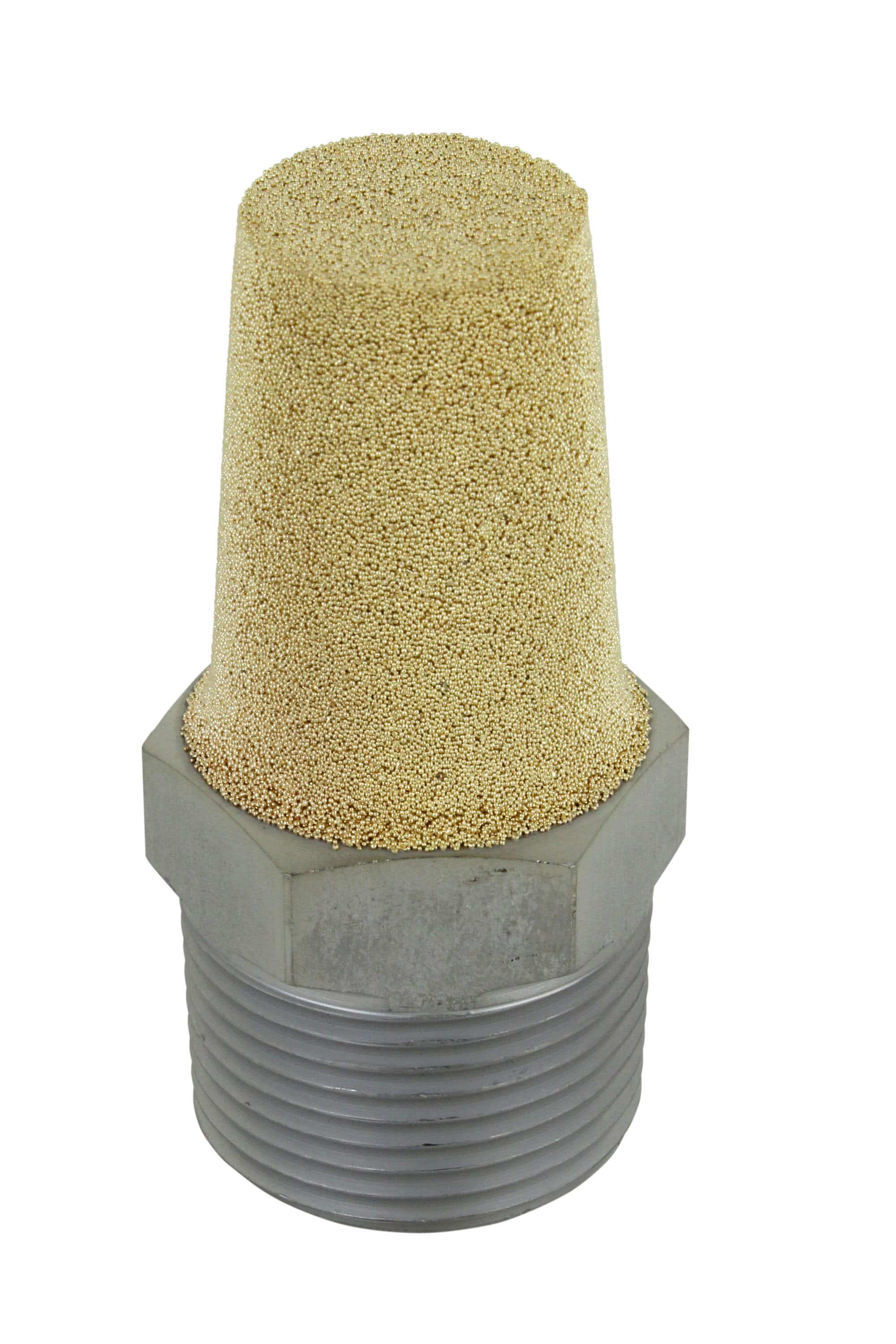 Silencer from Sintered Bronze with Six Sided Pneumatic Sound 